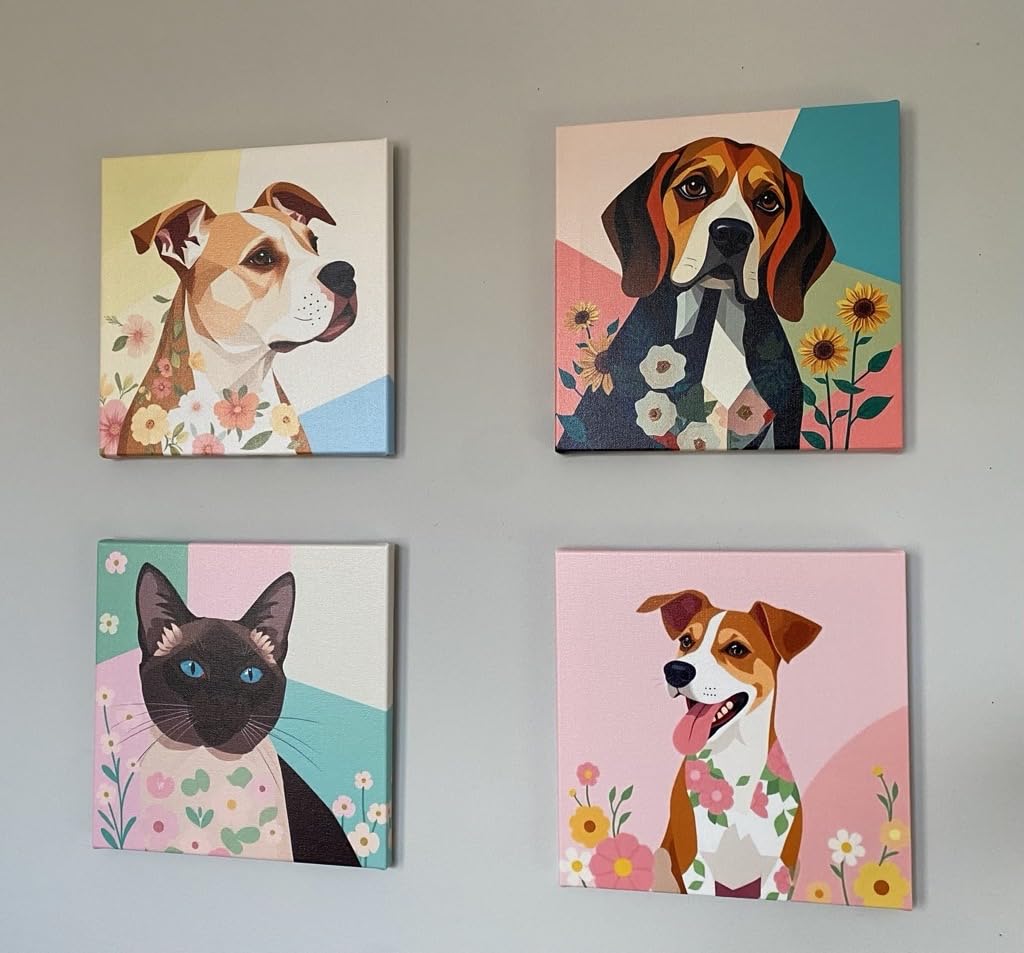 WEGA Custom Canvas Prints with Your Photos (8 X 10 Framed) Personalized Canvas Wall Art, Custom Photo Prints for Bedroom Living Room Office Decor, Personalized Picture Gift for Family Wedding Pet customer photo 2