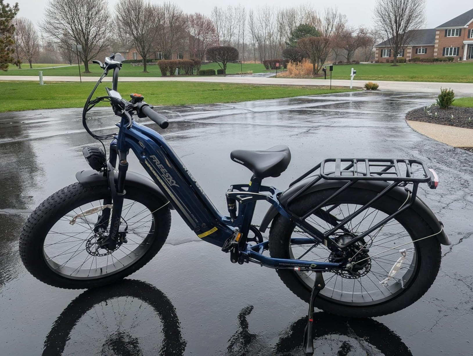 FREESKY Wildcat Ultra 3000W Electric Bike for Adults 105mile Long Range Samsung Cells Battery Step-Thru Ebike 37MPH Fast Dirt E Bike 25Ah 26'' Fat Tire Electric Bicycle Full Suspension for Commute customer photo 1