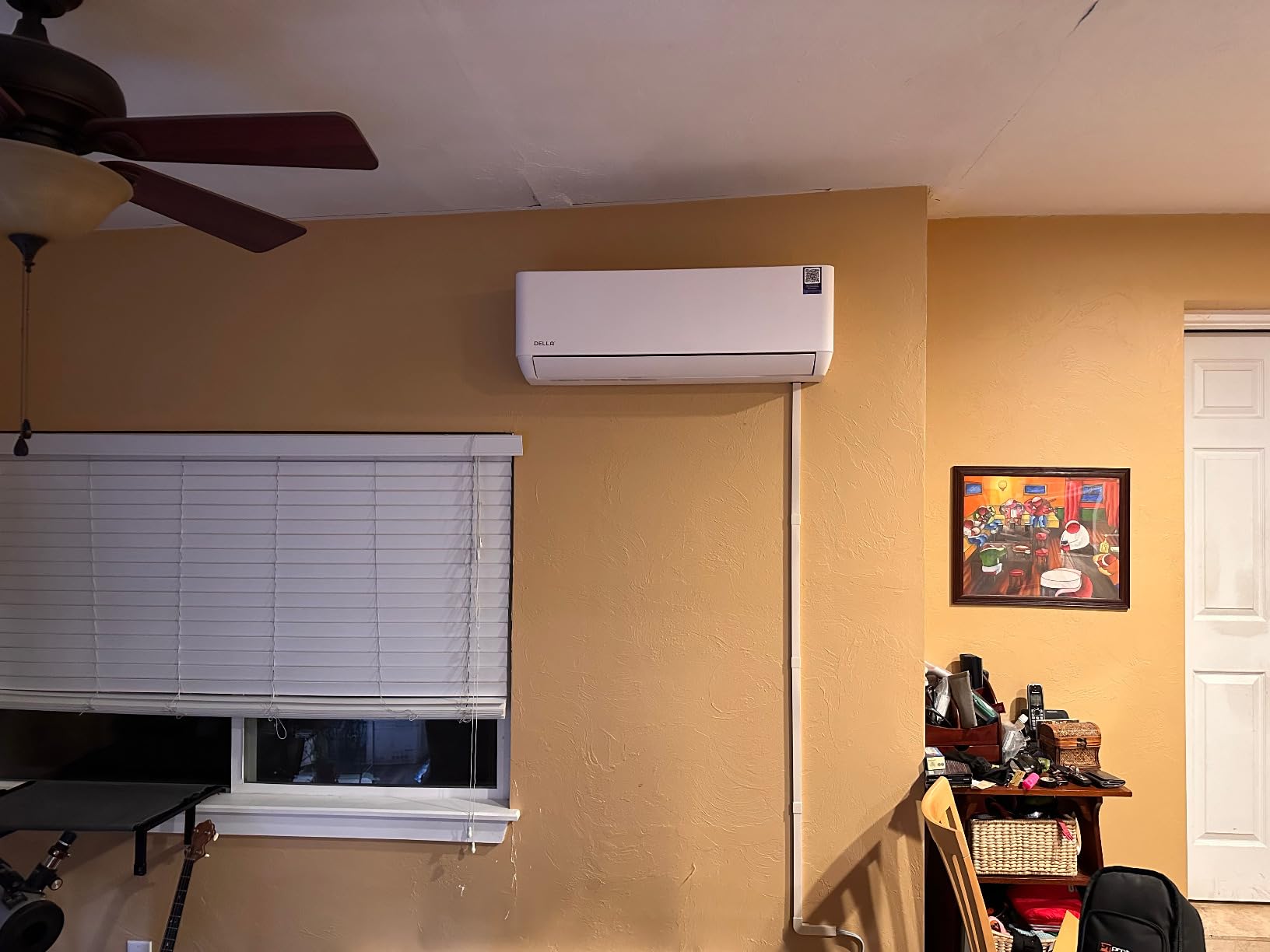DELLA Hyper Heat Lower as -13℉ 12,000 BTU WiFi Mini Split,Work with Alexa,Energy Star 115V 23 SEER2,Cools Up to 550 Sq. Ft,Inverter AC with 1 Ton Pre-Charged Heat Pump & 16.4ft Installation Kits customer photo 2