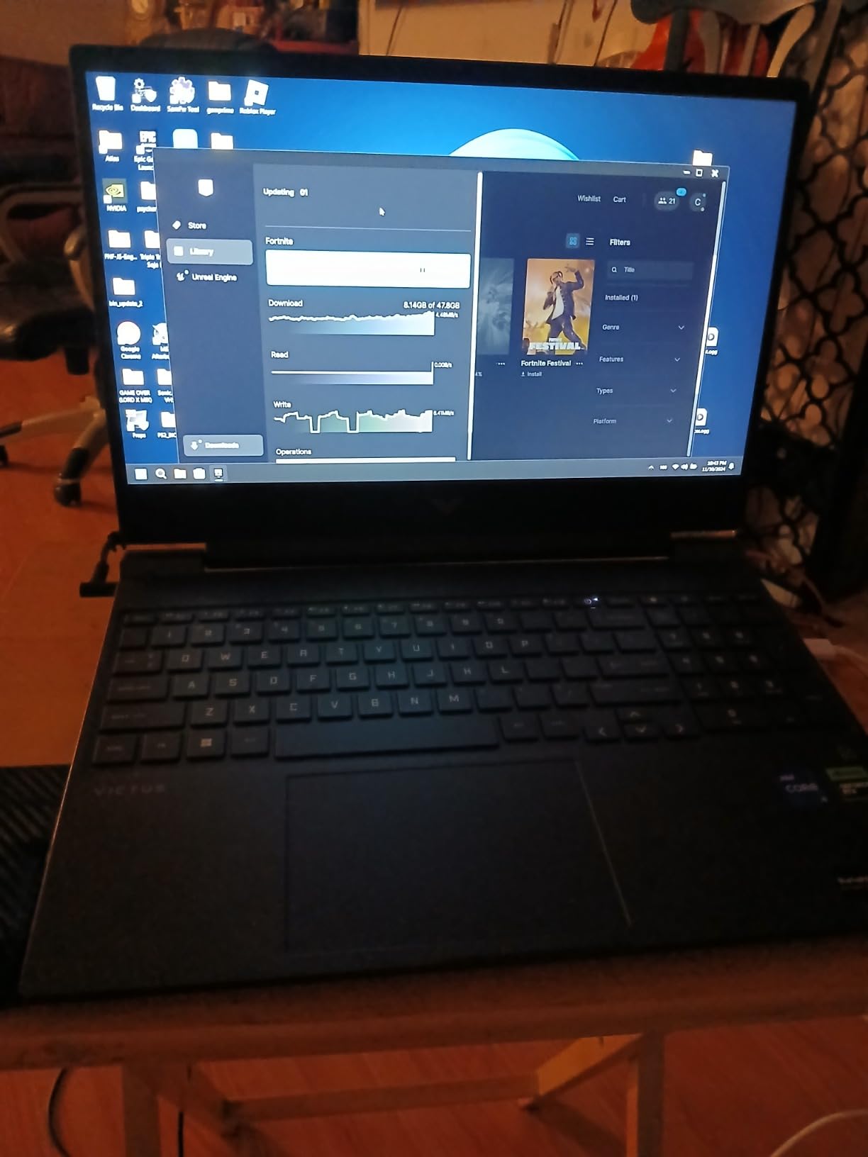 HP Victus 15.6 inch Laptop, FHD 144Hz Display, Intel Core i5-12450H, 8 GB RAM, 512 GB SSD, NVIDIA GeForce RTX 2050 GPU (4 GB Dedicated), Windows 11 Home, 15-fa1029nr (2024) customer photo 2