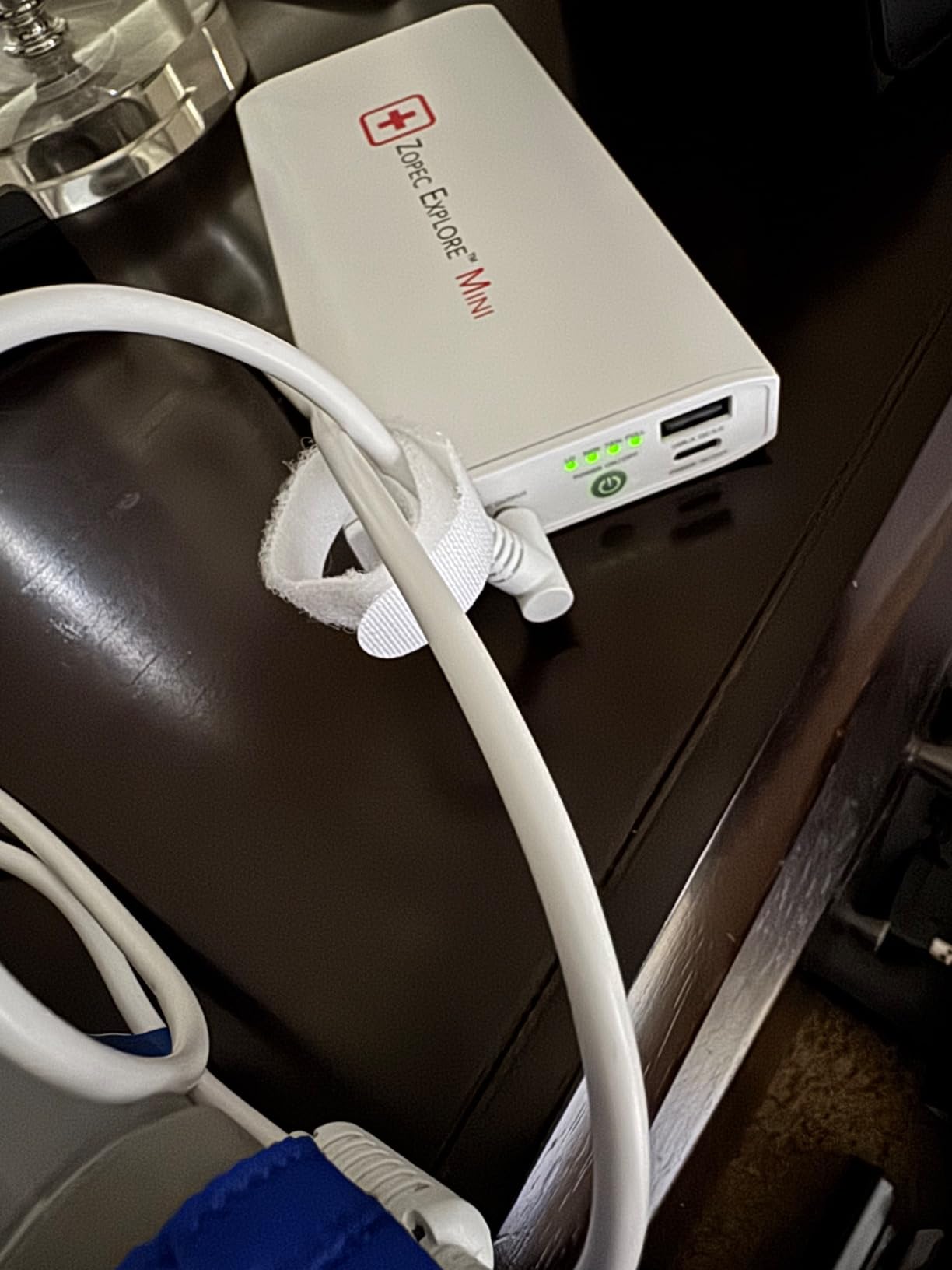Zopec Explore Mini CPAP Battery UPS Backup - World's Smallest/Lightest - Camping, Air Travel, and RV - Up to 2 Nights Sleep - Fast Recharge - Includes Cables for ResMed AirMini, AirSense 10 and 11 customer photo 1