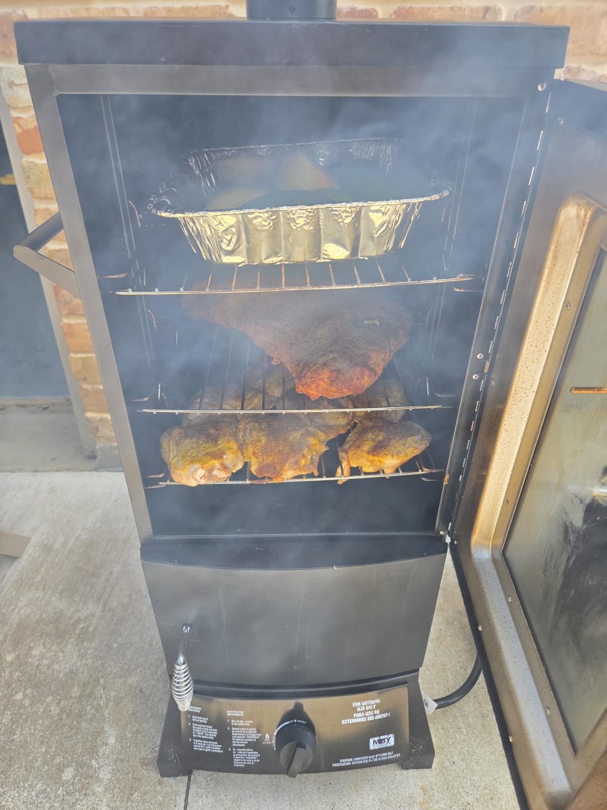Propane Smoker with Cover, Vertical Meat Gas Smoker Grill customer photo 1