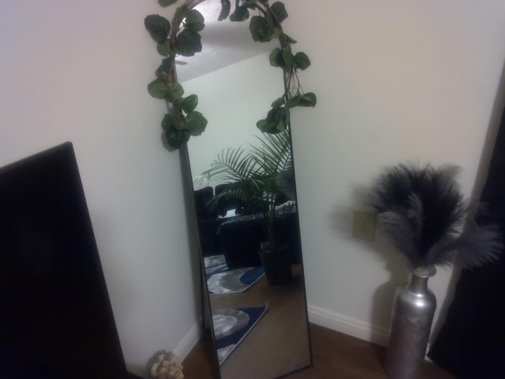 Arched Mirror Full Length, Standing Mirror Full Body, Large Floor Mirror with Stand for Wall, Entryway, Door, Bedroom, Bathroom, Living Room customer photo 1