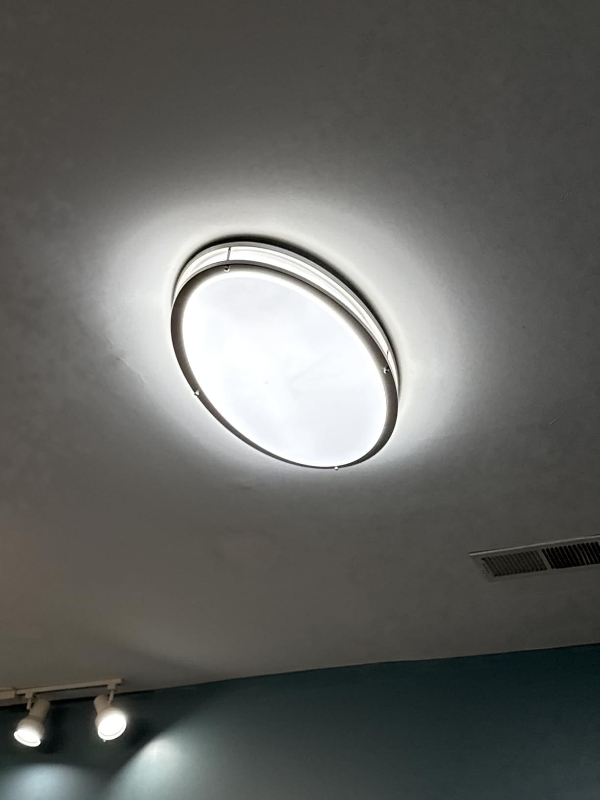 32In Oval LED Flush Mount Light for Kitchen/Living Room, 50W Large LED Ceiling Light Fixture, 3500K/4000K/5000K Adjustable, Dimmable for Dining Room/Bedroom customer photo 2