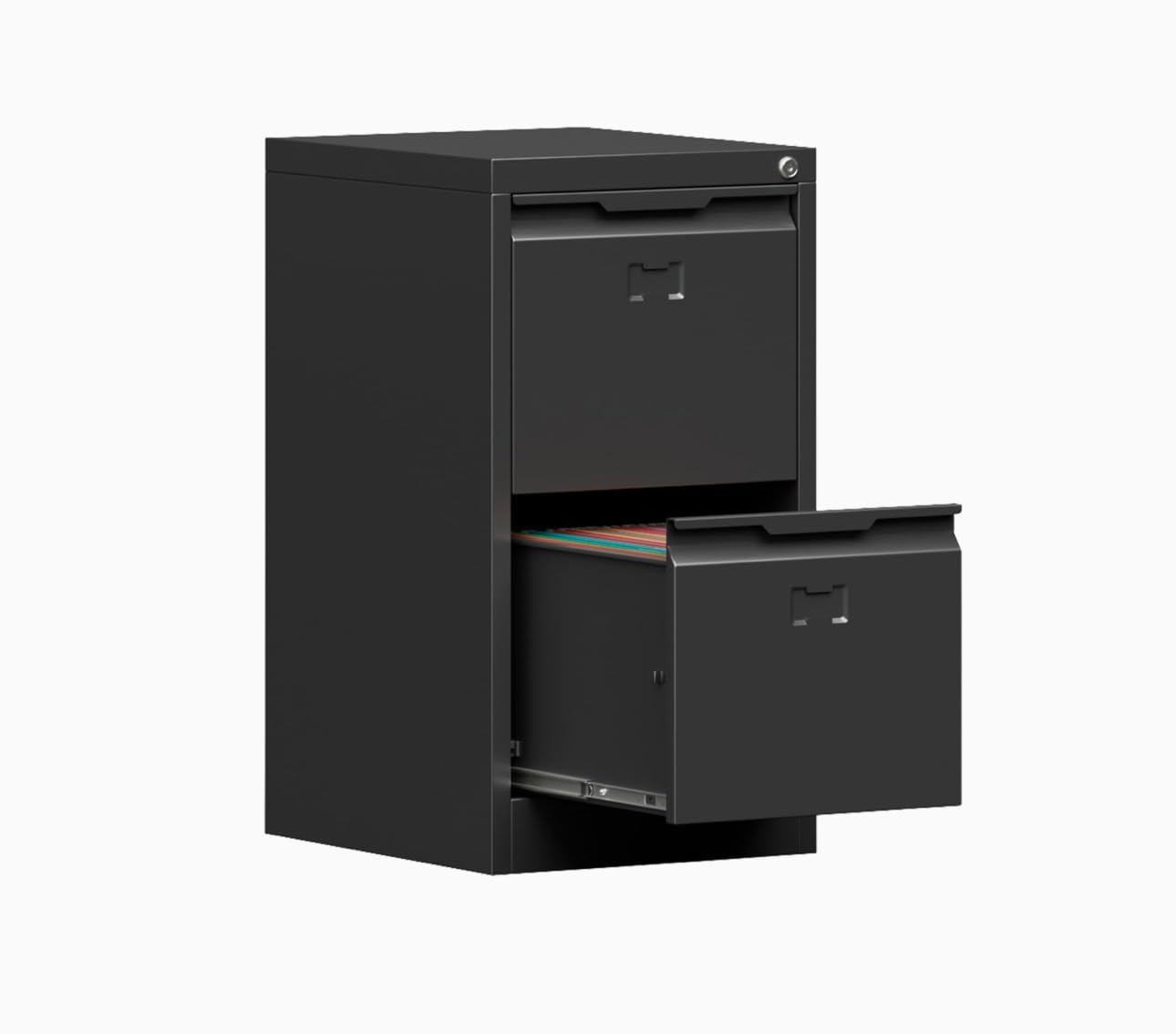 4 Drawer File Cabinet with Lock, 17.8