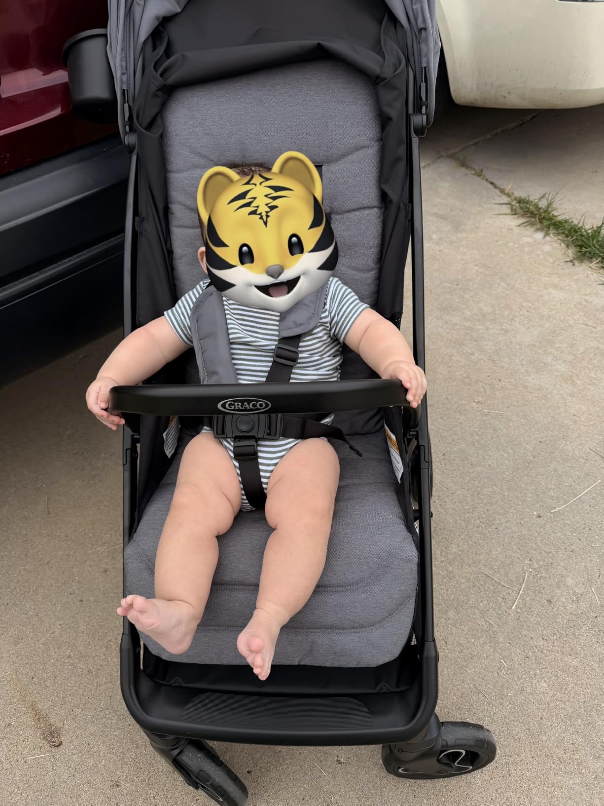 Graco Ready2Jet Compact Stroller, Overhead Friendly Travel Stroller with Automatic Fold, Kingston customer photo 2
