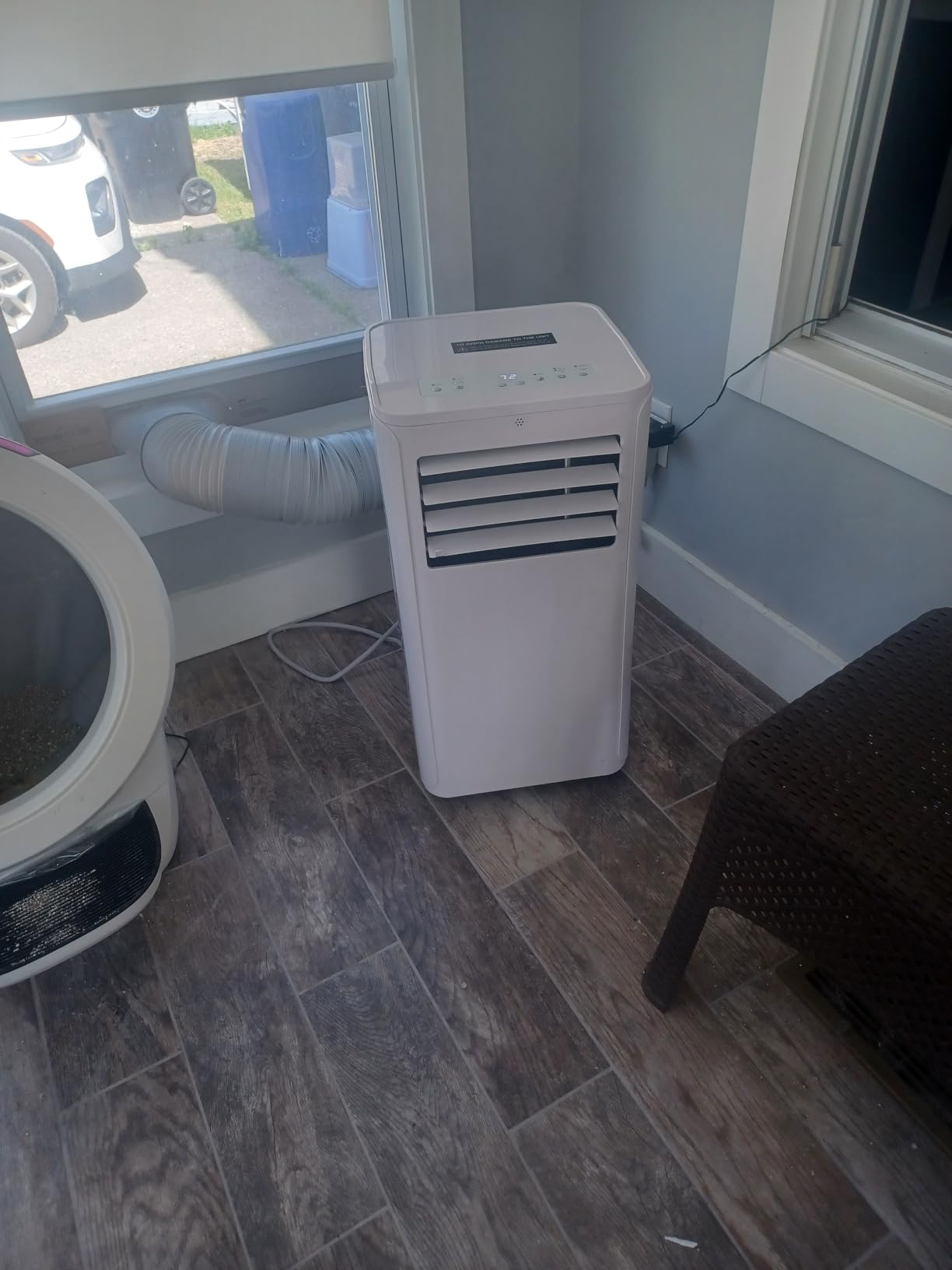 Coolblus 12000 BTU Portable Air Conditioners, 3-in-1 AC Unit Cools Up to 550 Sq.Ft. with Remote Control/Smart Sleep Mode/24Hrs Timer/Window Installation Kit & Filter Cleaning Brush, White customer photo 1