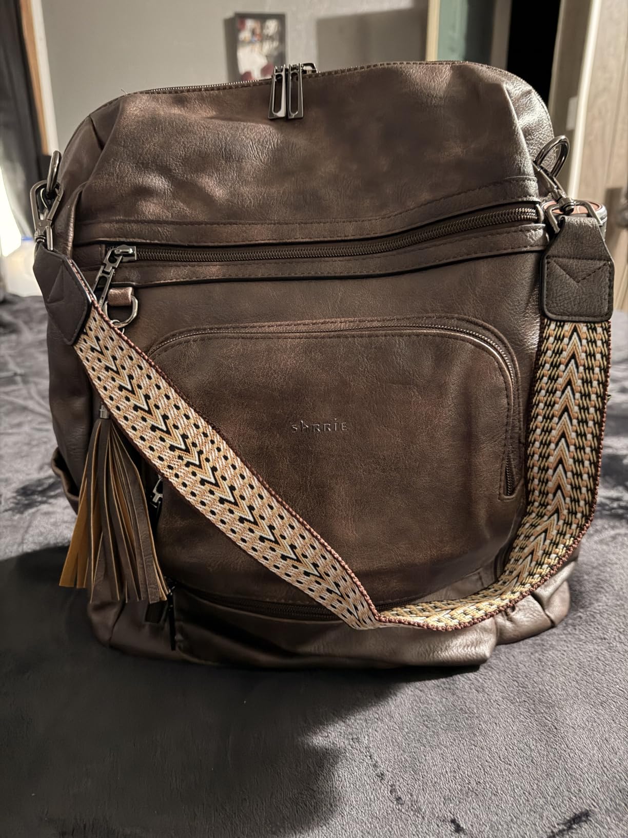 Vegan Leather Laptop Backpack for Women 15.6 inch Work Backpack Fashion Travel Backpack Purse for Travel College Work customer photo 1