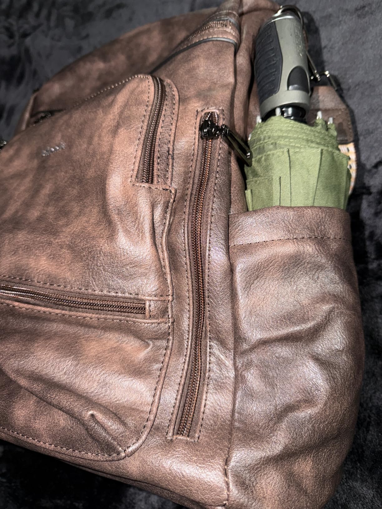 Vegan Leather Laptop Backpack for Women 15.6 inch Work Backpack Fashion Travel Backpack Purse for Travel College Work customer photo 2