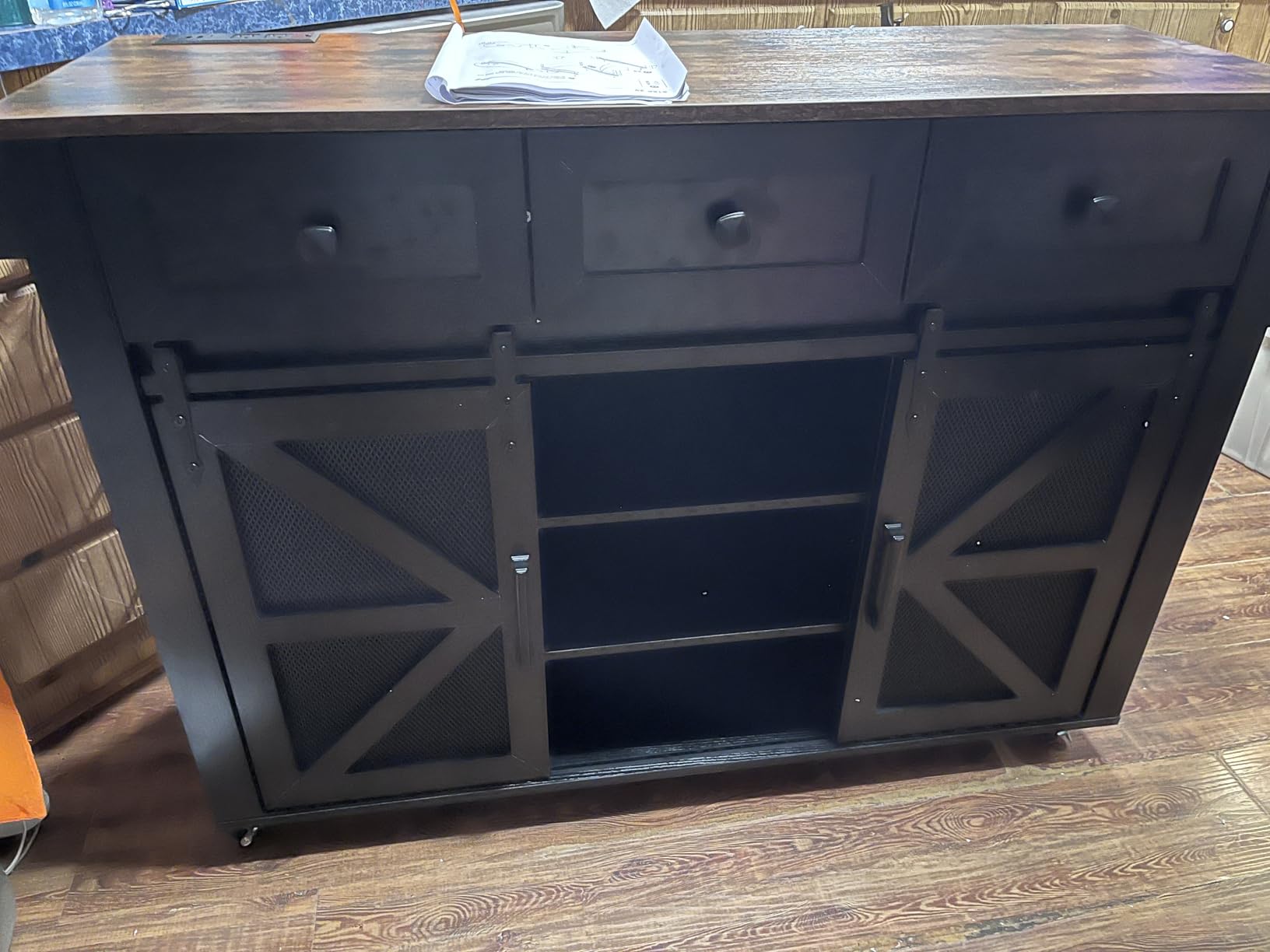 Kitchen Island with Storage, 55