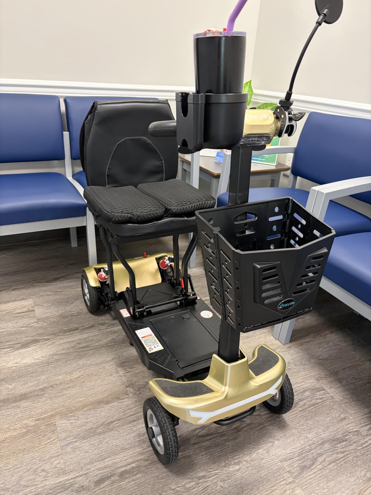 4-Wheel Folding Mobility Scooters for Seniors & Adults - 37.5lbs Light | Portable Travel Electric Scooter, Airport & Cruise Approved, All-Terrain Motorized Scooter, 275lbs Capacity, Adjustable Speed customer photo 1