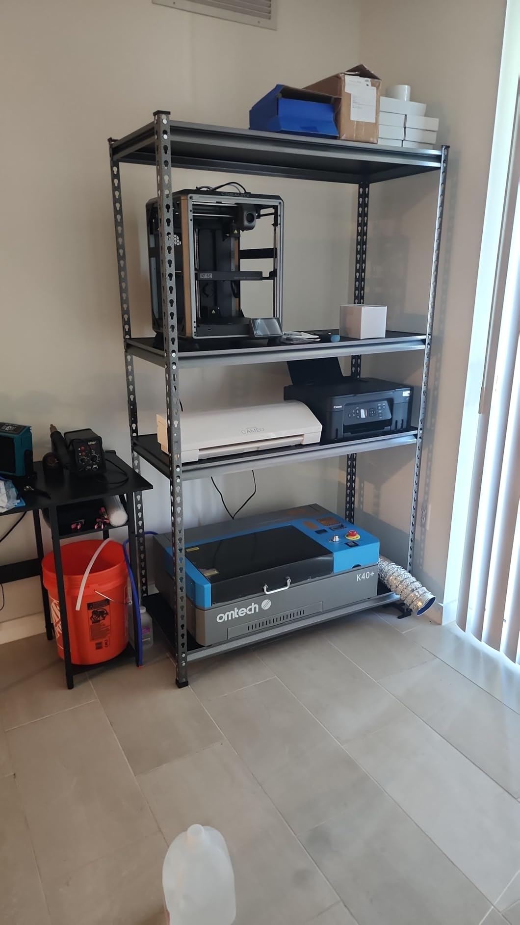 OMTech K40+ 45W Desktop CO2 Laser Engraver & Cutter | 12 inch x 8 inch work area | 300 mm/s | Adjustable head | Built-in air assist | Works with wood, acrylic & glass customer photo 1