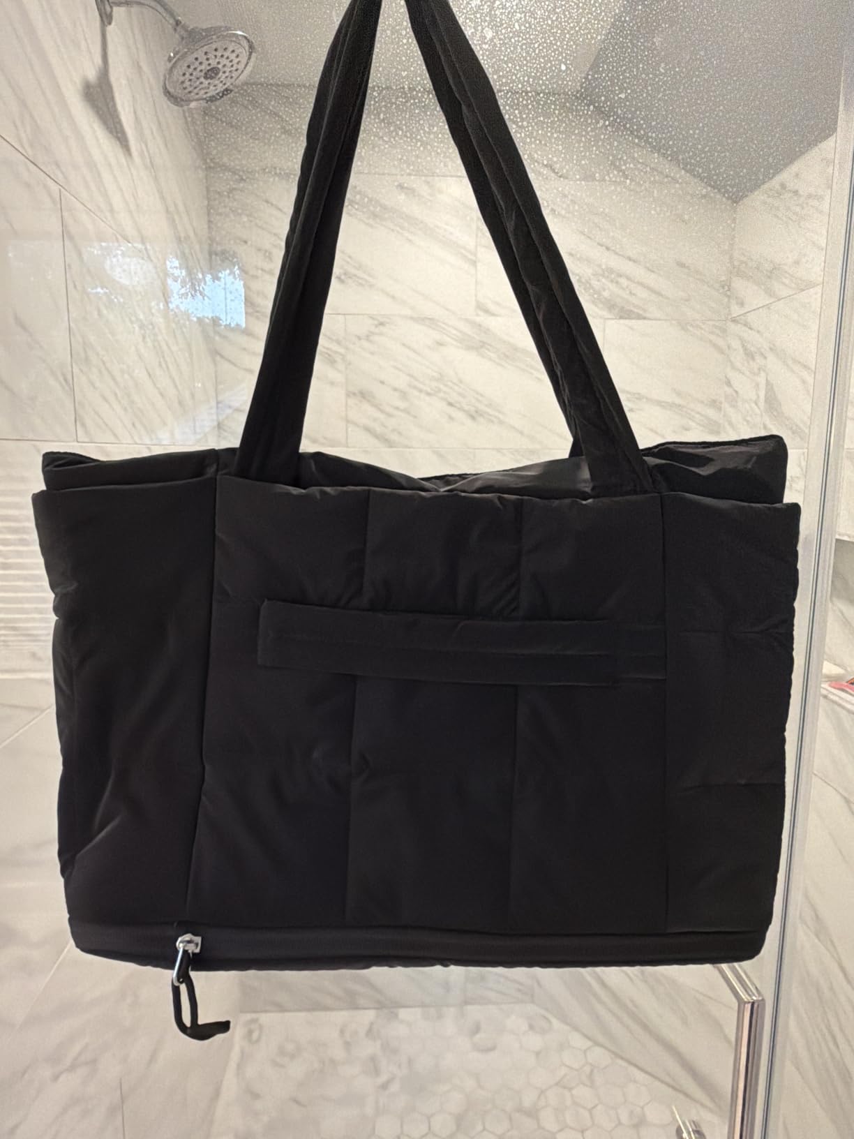 Expandable Tote Bag for Women, Puffer Work Tote Handbag, Quilted Carry On Bag for Travel Gym customer photo 1