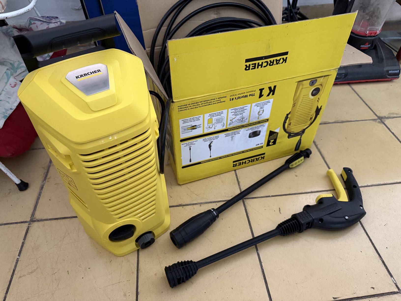 Karcher Pressure Washer K 1 | For Cars, Driveways, Siding, Patios, 1700 PSI, Vario Power Spray Wand - 1.45 GPM customer photo 1