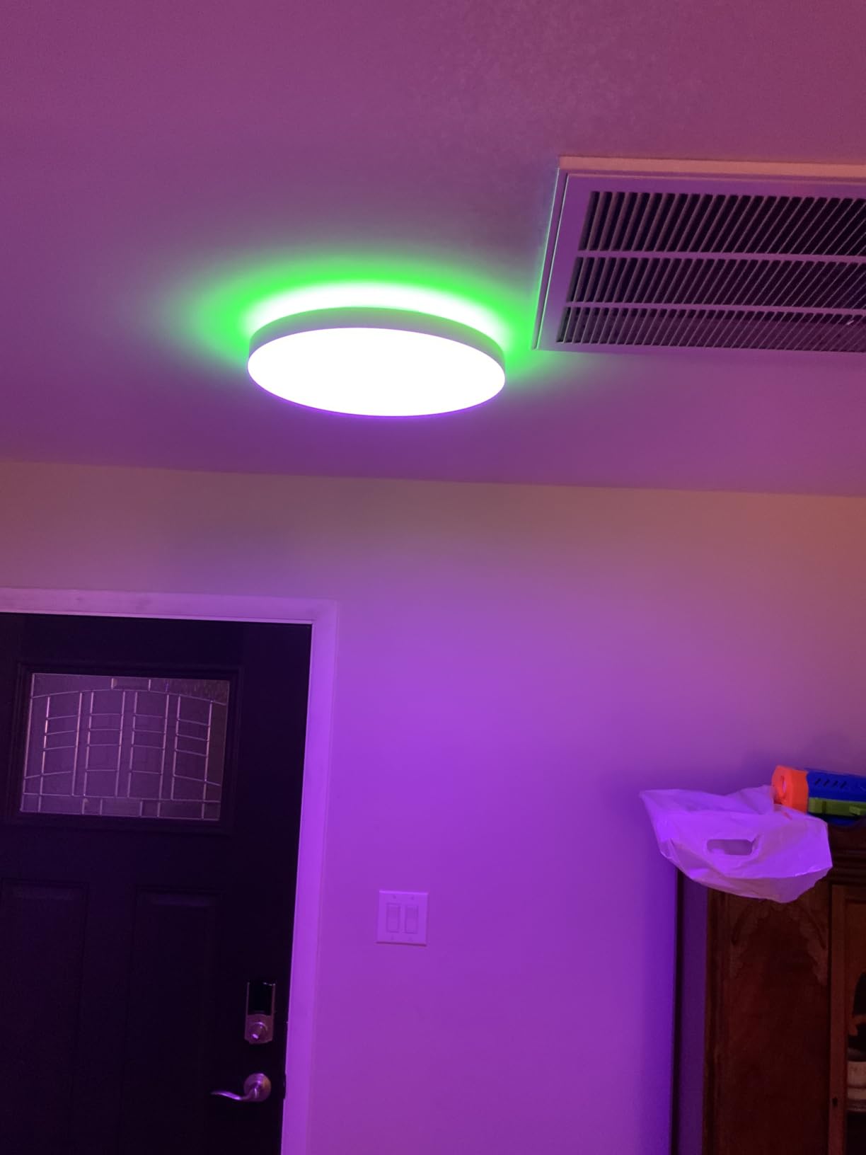 Philips Hue Datura Smart Ceiling Panel, Small Round 2.49in x 15.12in, White & Color Ambiance, Bluetooth Compatible, Voice Control with Alexa, Apple Home & Google Assistant customer photo 2