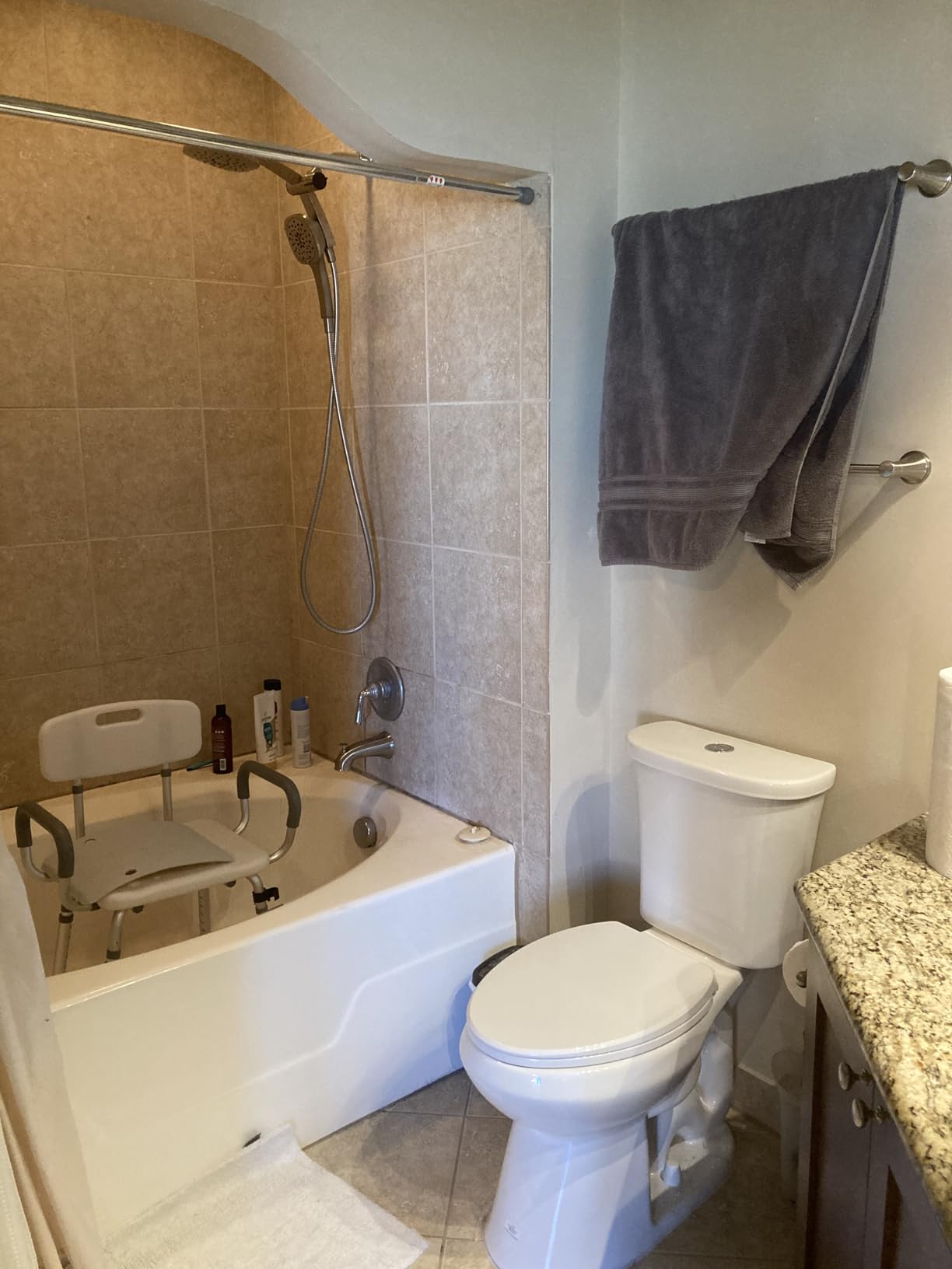 soundfuse Shower Chair for Inside Shower with Arms and Back, Aluminum Frame | Height Adjustable, 400 Lbs Heavy Duty Bath Seat, Non-Slip Feet, Shower Chairs for Elderly and Disabled, Tool-Free Asssembly customer photo 2
