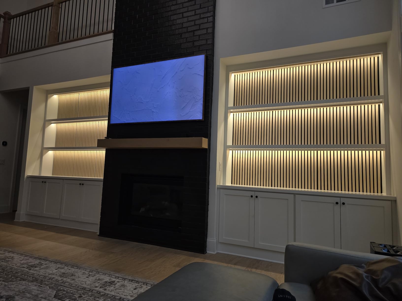 LED Under Cabinet Lighting Kit 6PCS 12V COB LED Strip Lights with 36W Adapter 1M/3.3FT Penetrable Wood Touch Dimmable Led Strip 3000k Flexible LED Cabinet Lights for indoor Kitchen ,Book Shelf, Closet customer photo 1
