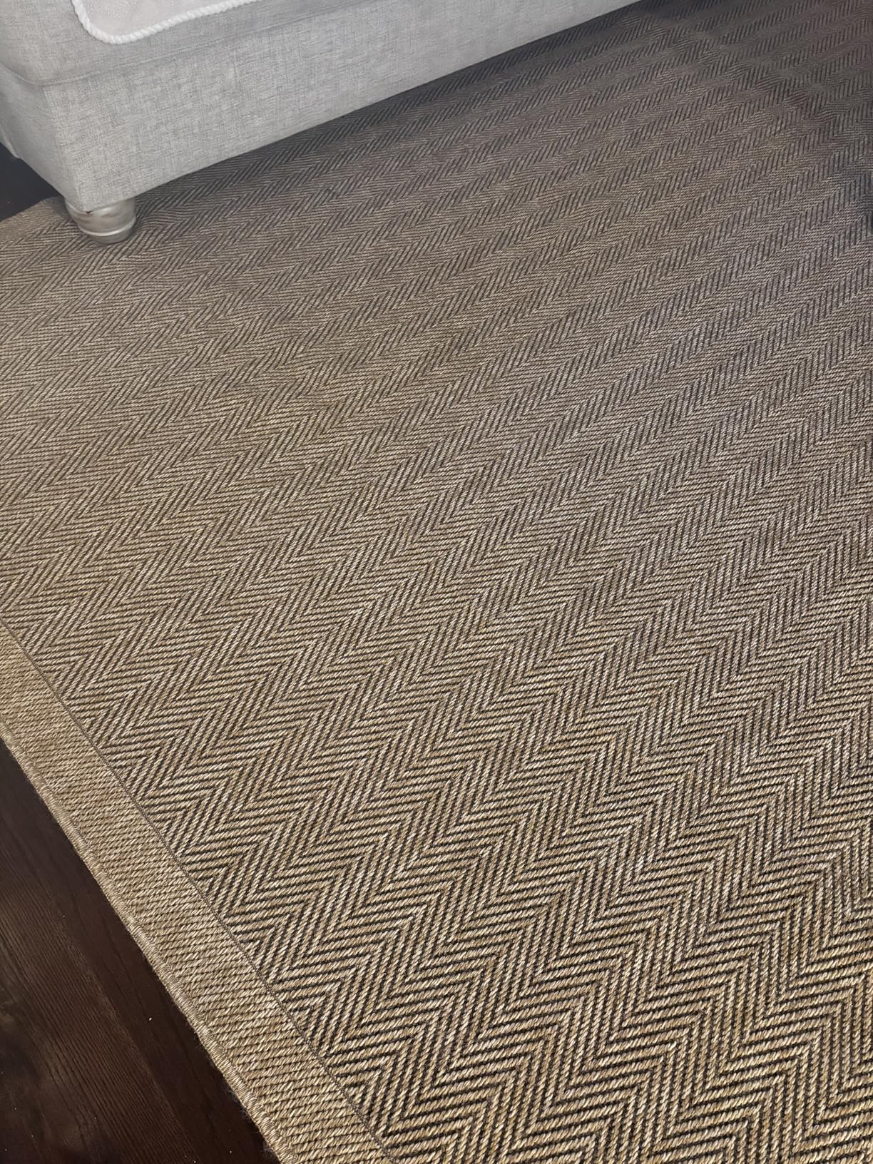 Easy Jute Rug 9x12, Large Indoor Outdoor Natural Color Farmhouse Area Rugs for Living Room Patio and Kitchen Rug, Solid Boho Woven Design, Easy-Cleaning, Washable Outside Carpet customer photo 1