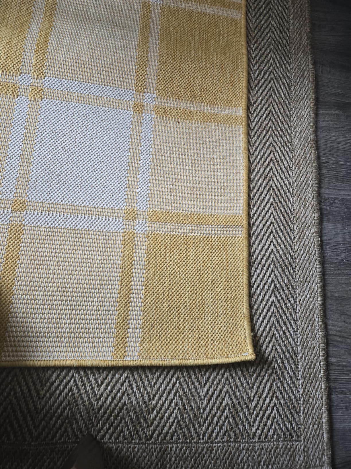 Easy Jute Rug 9x12, Large Indoor Outdoor Natural Color Farmhouse Area Rugs for Living Room Patio and Kitchen Rug, Solid Boho Woven Design, Easy-Cleaning, Washable Outside Carpet customer photo 2