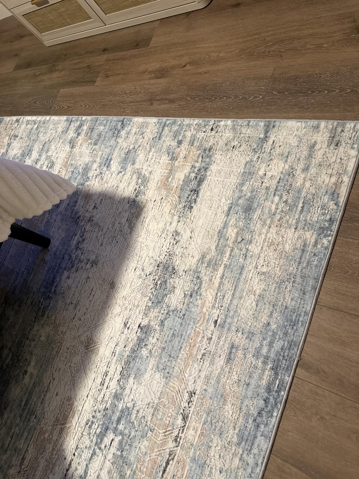 6x9 Washable Area Rug Modern Abstract for Living Room Bedroom Blue | Soft Indoor Carpet, Anti-skid Backing, Water Repellent, Non-shedding, Suitable for bedroom dining farmhouse nursery home office customer photo 2