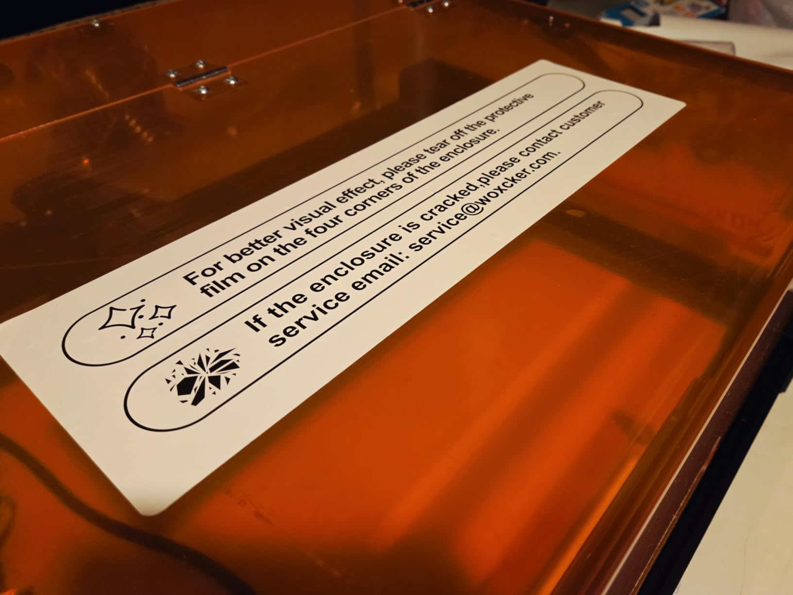 Laser Engraver, Woxcker L2 MAX 10W Enclosure Laser Cutter and Engraver Machine, 300x300mm Bed Size CNC Engraving Machine 0.01mm High Precision for Wood Stainless Steel Glass Metal (Class 1 10000mW) customer photo 2