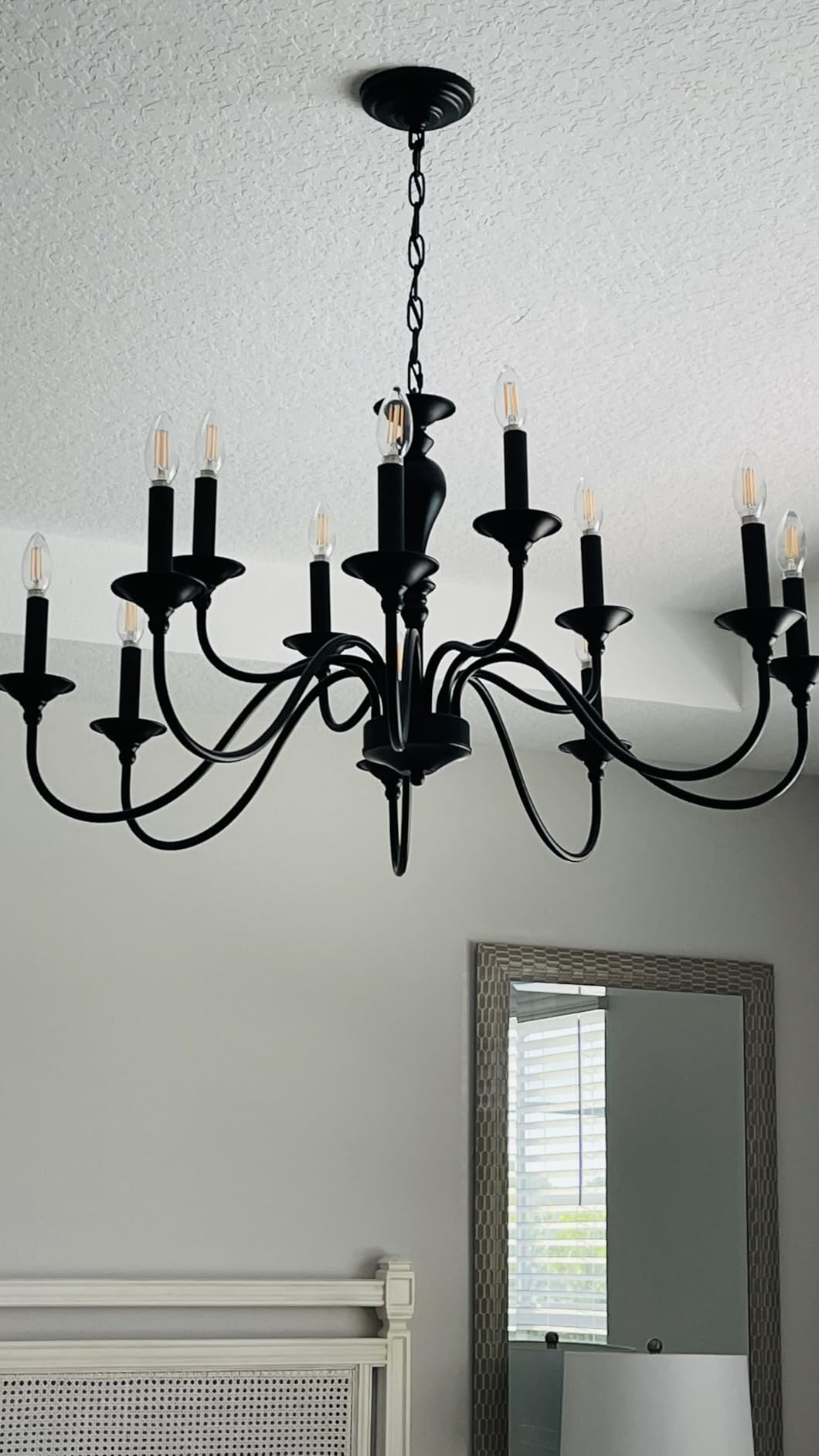 12-Light Black Farmhouse Chandeliers for Dining Room Light Fixture 37