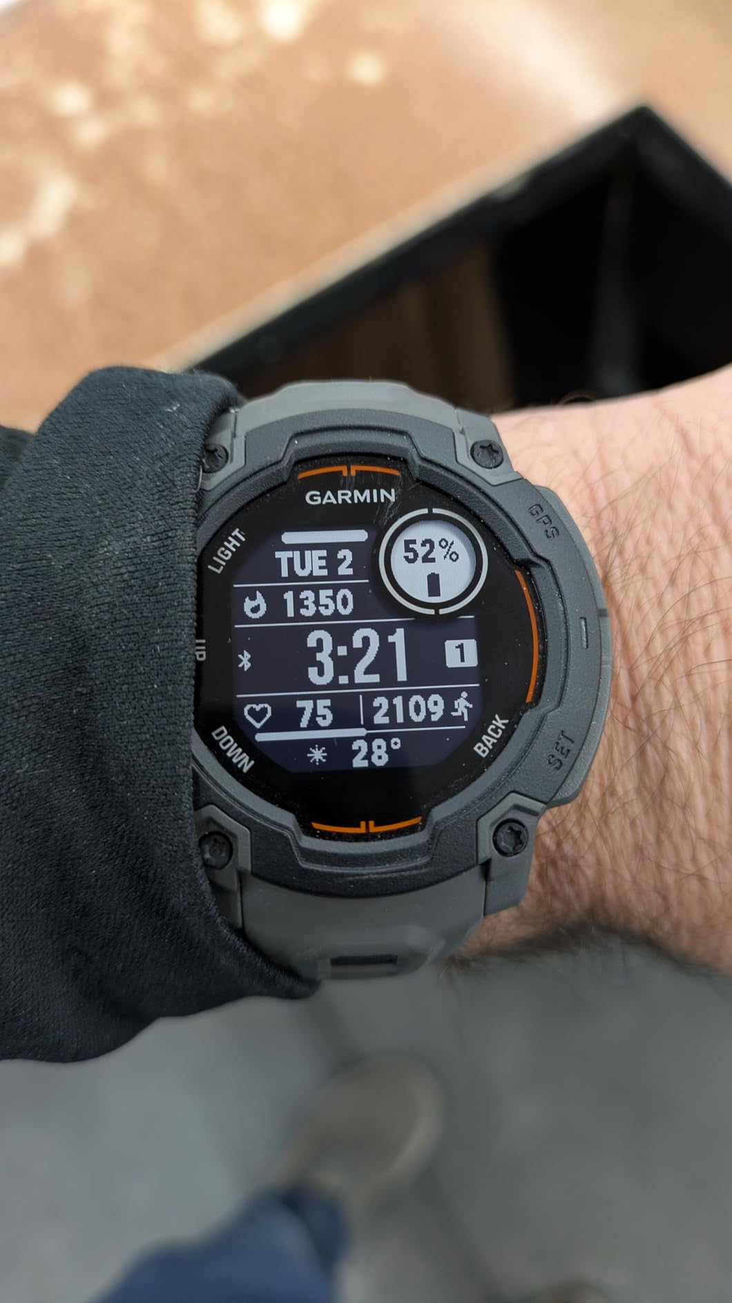 Garmin Instinct E 45mm, Rugged Outdoor GPS Smartwatch, 24/7 Health Monitoring, Wrist-Based Heart Rate, Up to 16 Days of Battery Life, Charcoal customer photo 1