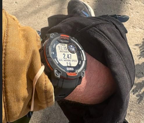 Garmin Instinct 3 - 45mm, Solar Charged Display, Rugged Outdoor GPS Smartwatch, Metal-Reinforced Bezel, Built-in LED Flashlight, Multi-Gnss GPS, 10 ATM Water-Rated customer photo 2