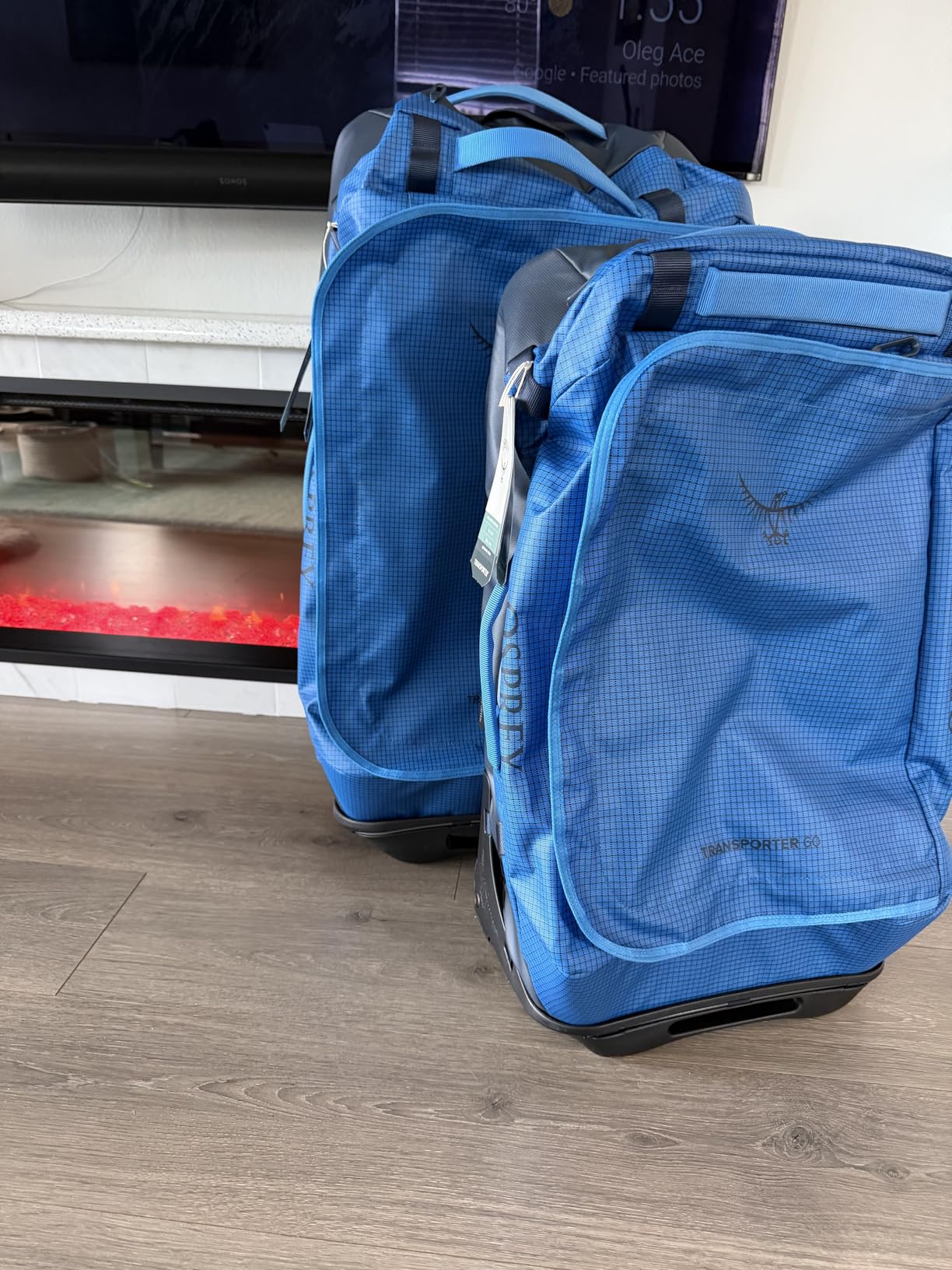 Osprey Transporter 120L Wheeled Travel Duffel Bag - Extra Large Lightweight Rolling Suitcase for Men and Women, Blue Flame/Nocturnal Blue customer photo 2