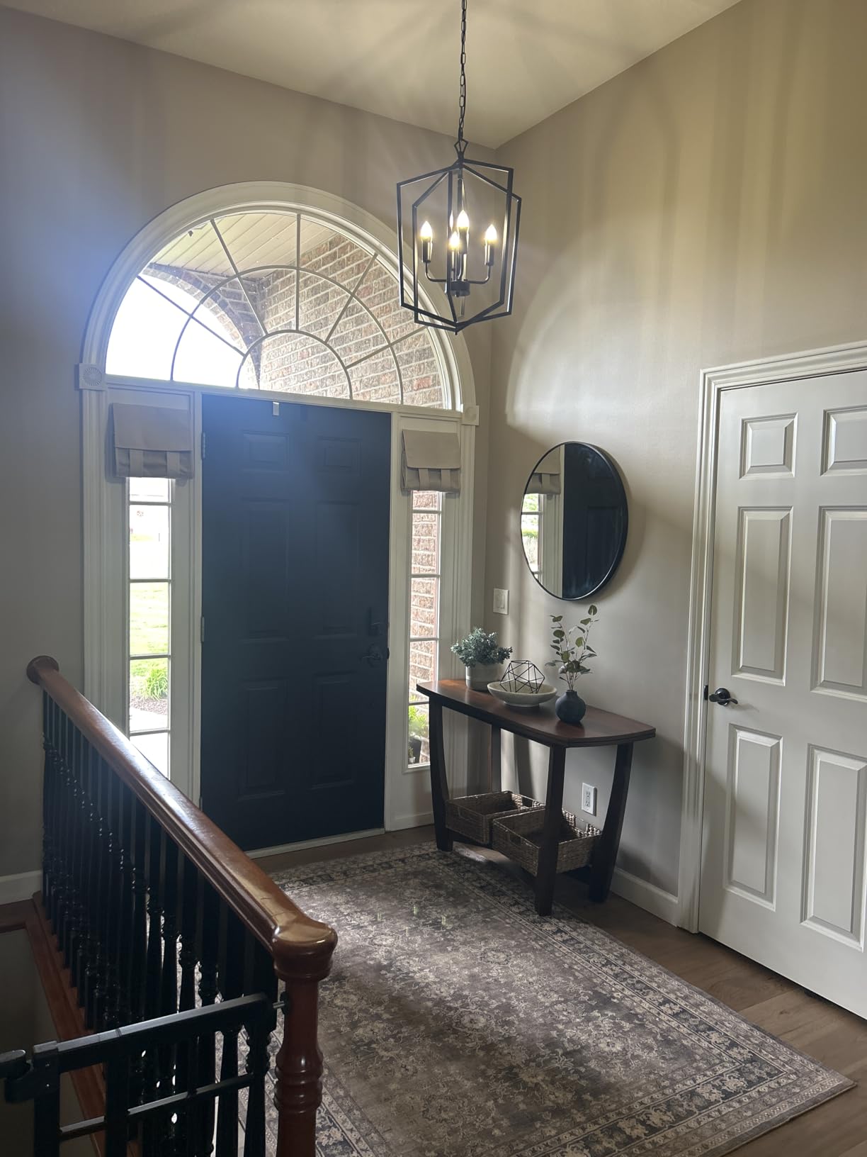 Modern Black Chandelier, 12-Light Tiered Pendant Light Fixtures, Long Chandeliers for High Ceilings, Farmhouse Foyer Lighting Fixtures, for Living Room, Staircase, Entryway customer photo 1