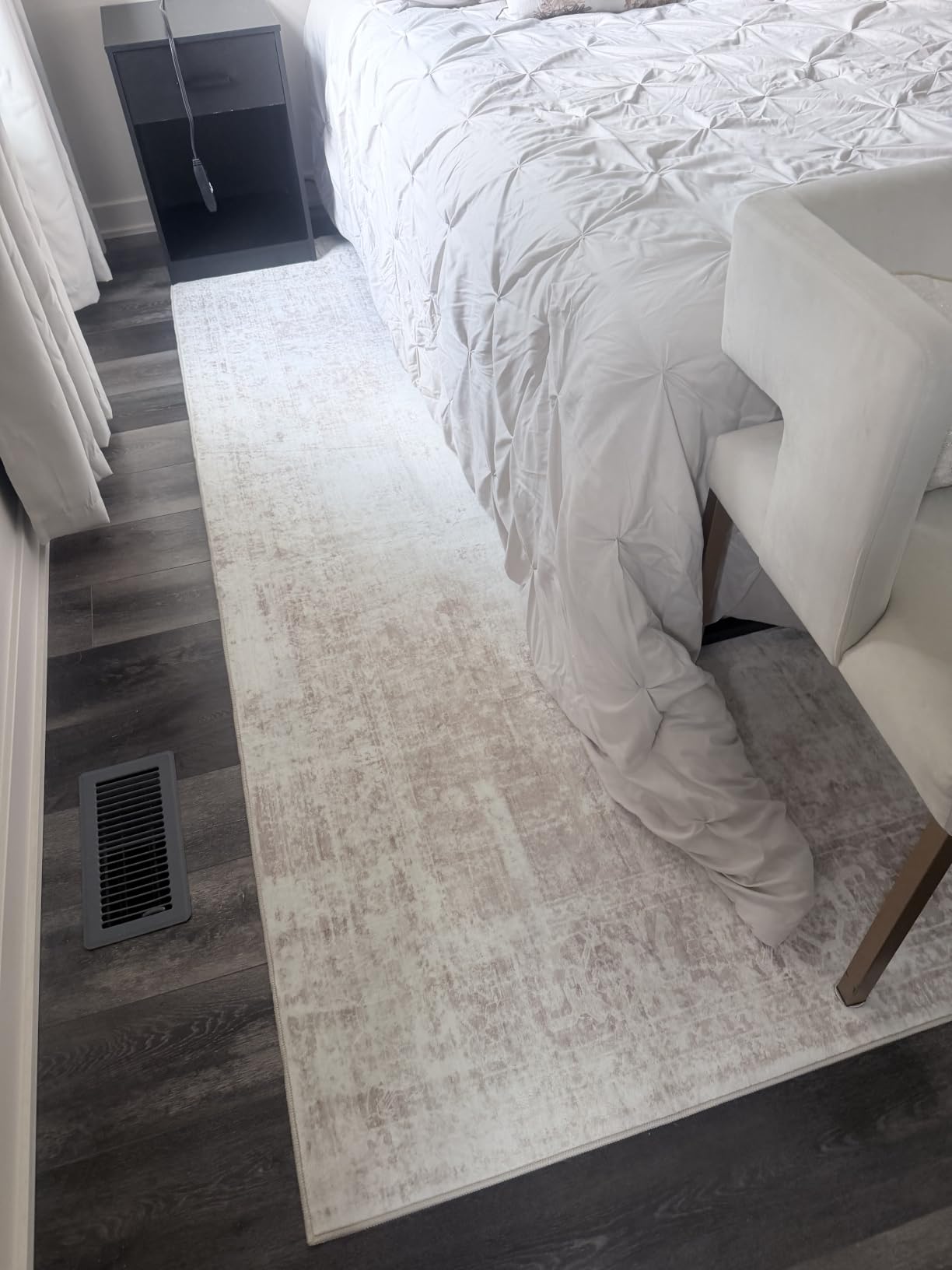 Area Rug 9x12 Washable Rug, Vintage Boho Medallion Rugs Non-Slip Soft Low Pile Large Distressed Rug Indoor Retro Carpet for Living Room Bedroom Dining Room Home Office (Beige, 9'x12') customer photo 2