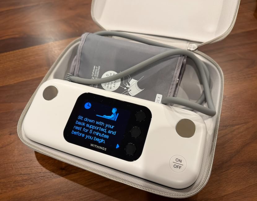 Withings BPM Vision - Smart Arm Blood Pressure Monitor | FDA-Cleared | Easy-to-use, Accurate Systolic & Diastolic Measurements, Wide Range Cuff | Wi-Fi & Bluetooth | iOS & Android customer photo 1