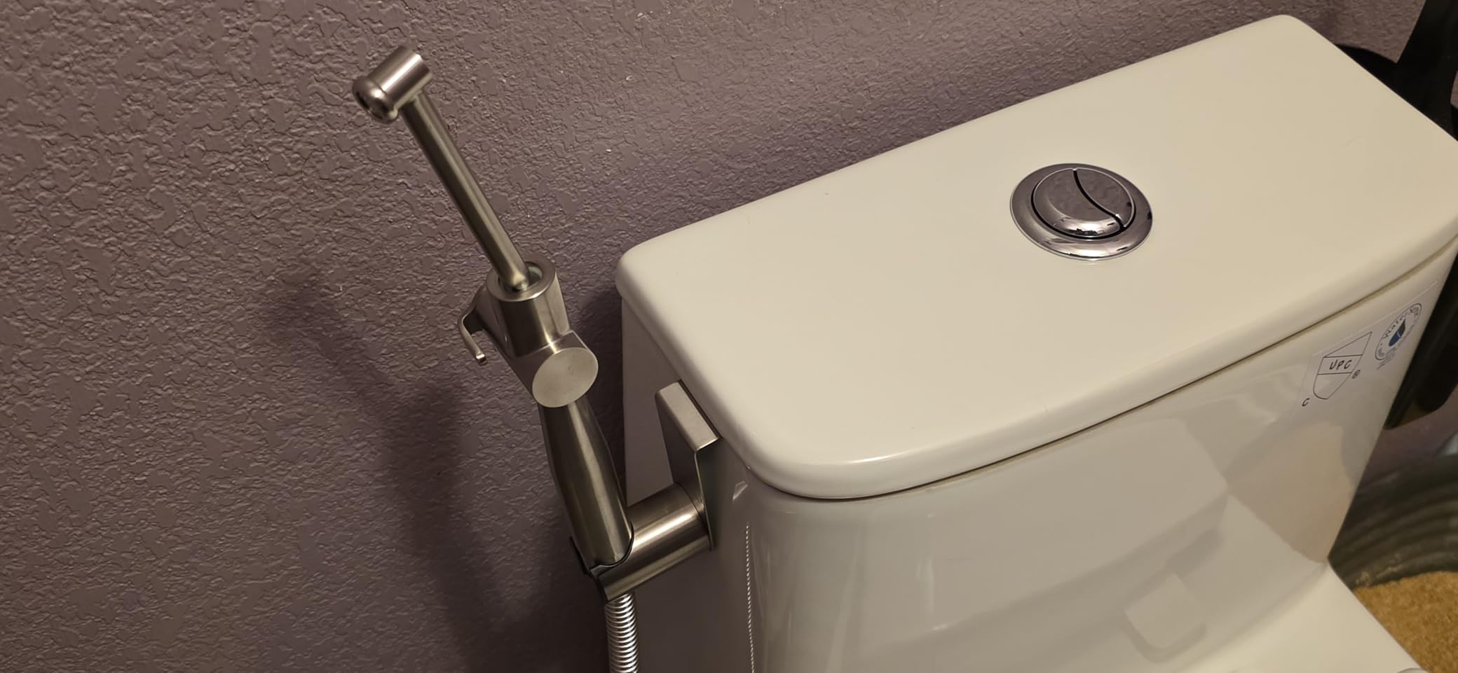 SPACEREST Handheld Bidet Sprayer for Toilet, Leak-Proof Stainless Steel Bidet Attachment for Toilet, Adjustable Spray Angle & Water Pressure, Toilet Sprayer for Personal Care, Postpartum (Silver) customer photo 1