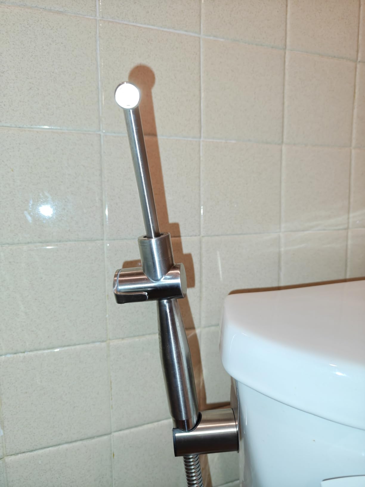SPACEREST Handheld Bidet Sprayer for Toilet, Leak-Proof Stainless Steel Bidet Attachment for Toilet, Adjustable Spray Angle & Water Pressure, Toilet Sprayer for Personal Care, Postpartum (Silver) customer photo 2