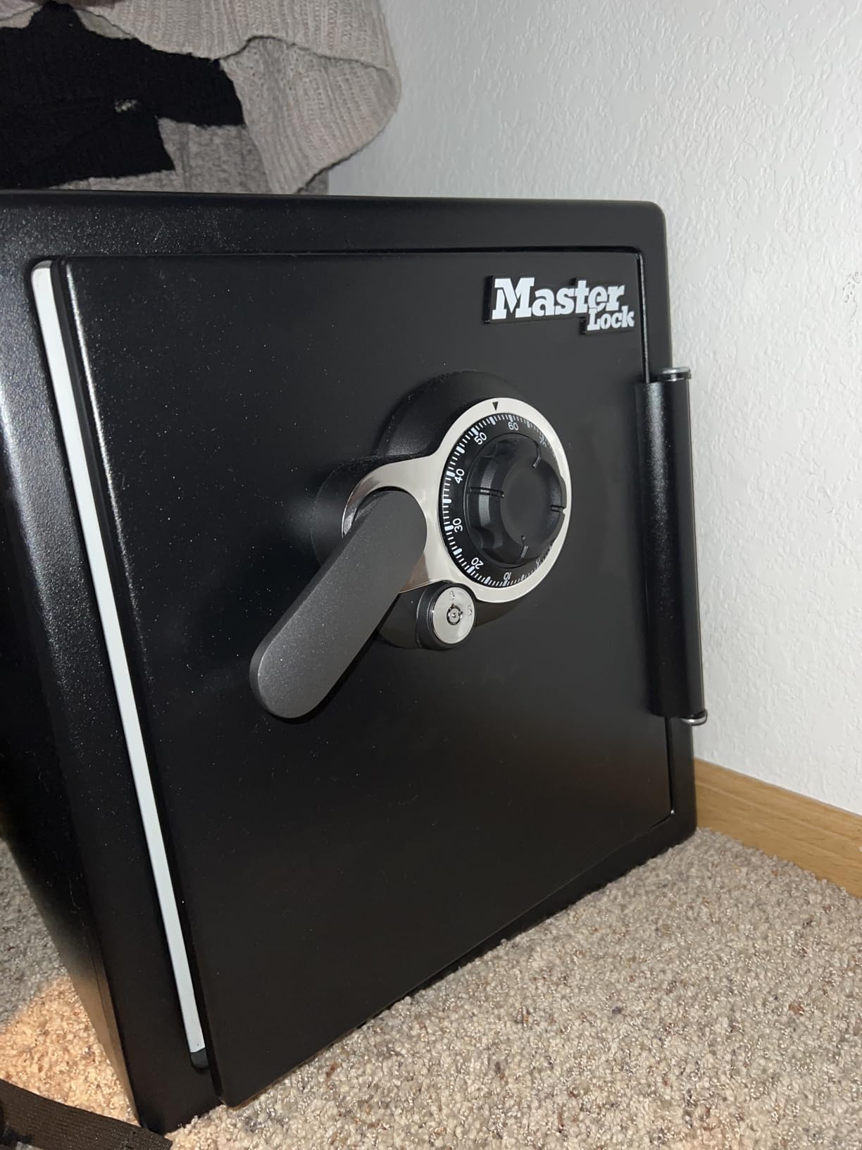 Master Lock Black Steel Fireproof and Waterproof Safe with Digital Keypad, 2.0 cu-ft, STW205GYC, Large Capacity with Six 1-inch Door Bolts customer photo 1