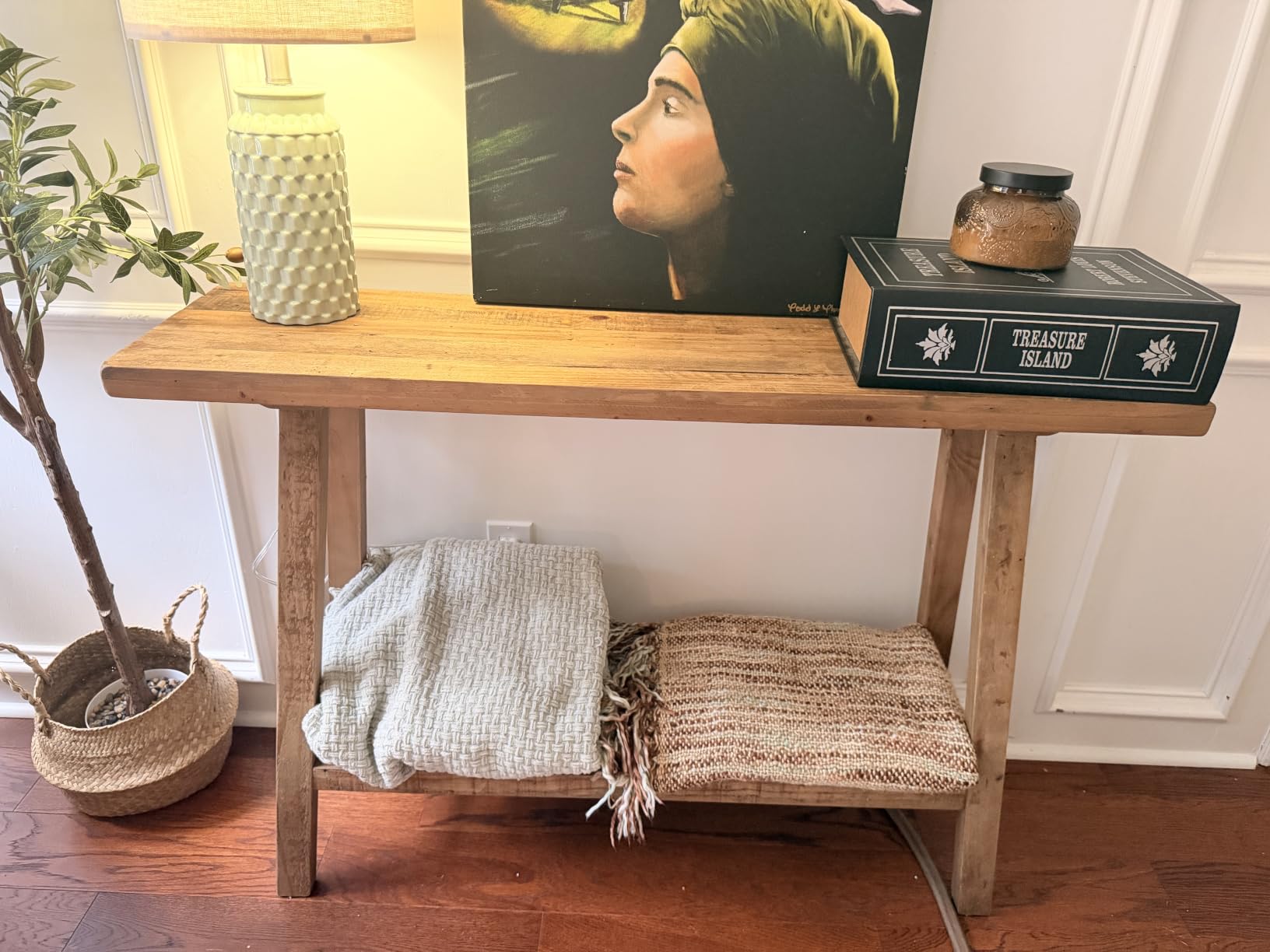 Reclaimed Solid Wood Console Table, 59