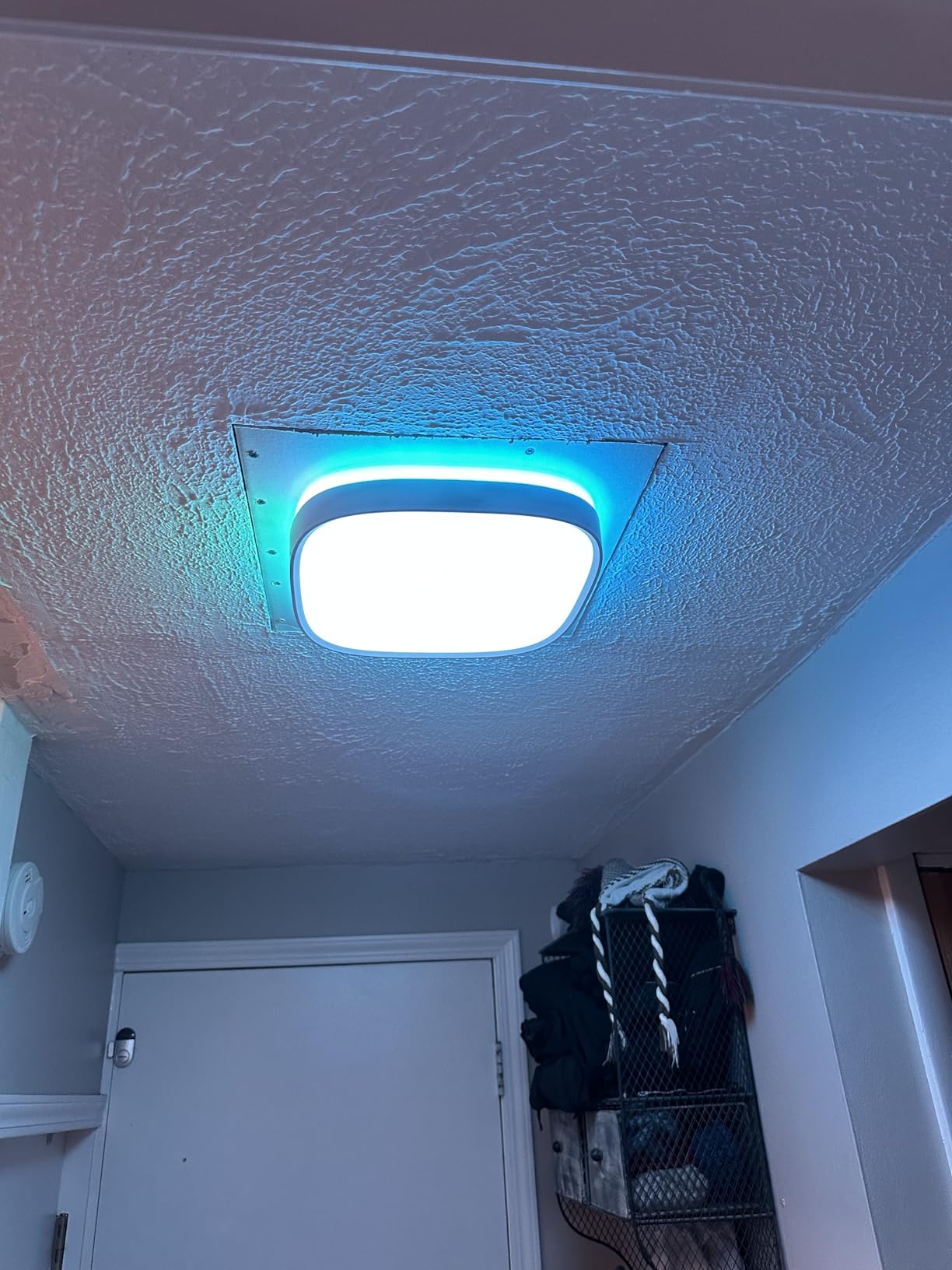 Govee Smart Ceiling Light, RGBWW and RGBIC 2400LM 12 Inch, Square, Works with Matter Alexa and Google Assistant, DIY Colors, 2700K-6500K Dimmable for Bedroom, Living Room customer photo 2
