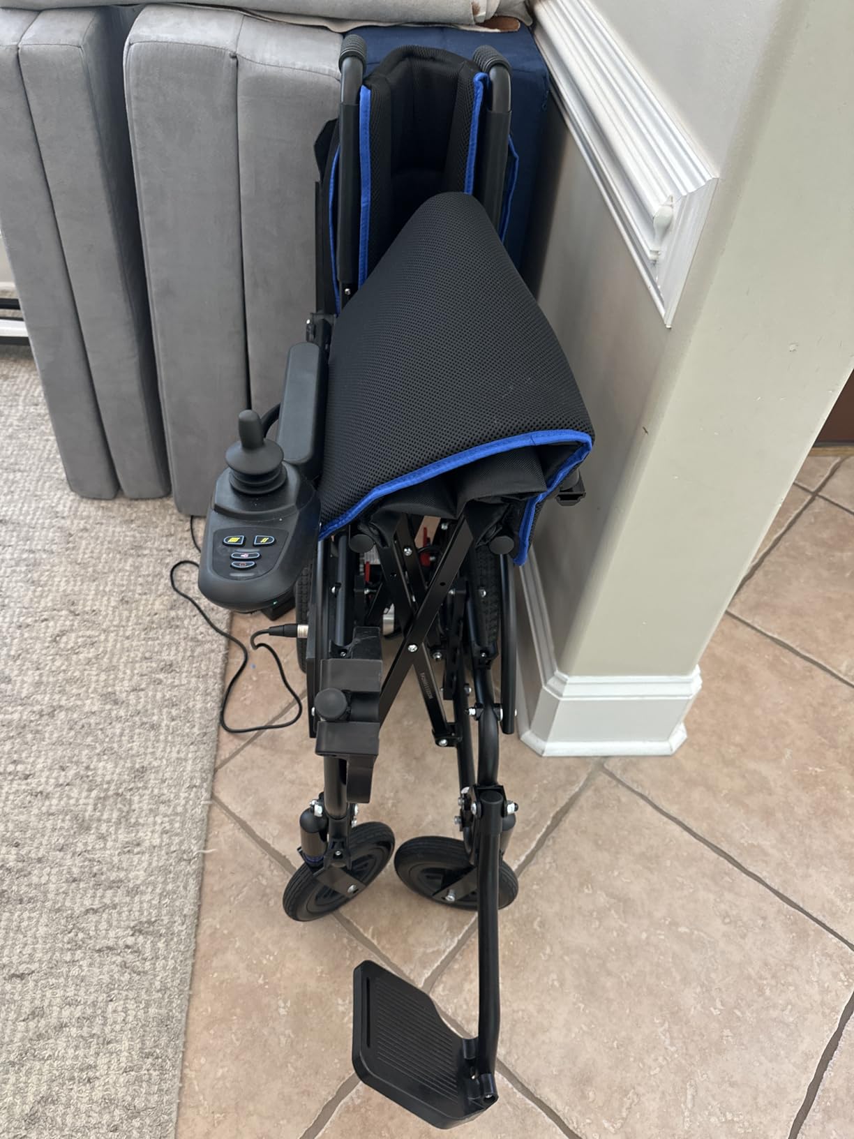 Vive Lightweight Electric Wheelchair for Adults - Foldable Power Wheelchair - Collapsible, Folding, Ultralight, Motorized, Light Weight Travel Senior Carbon Fiber Mobility Aid - Weighs 39 lbs customer photo 1