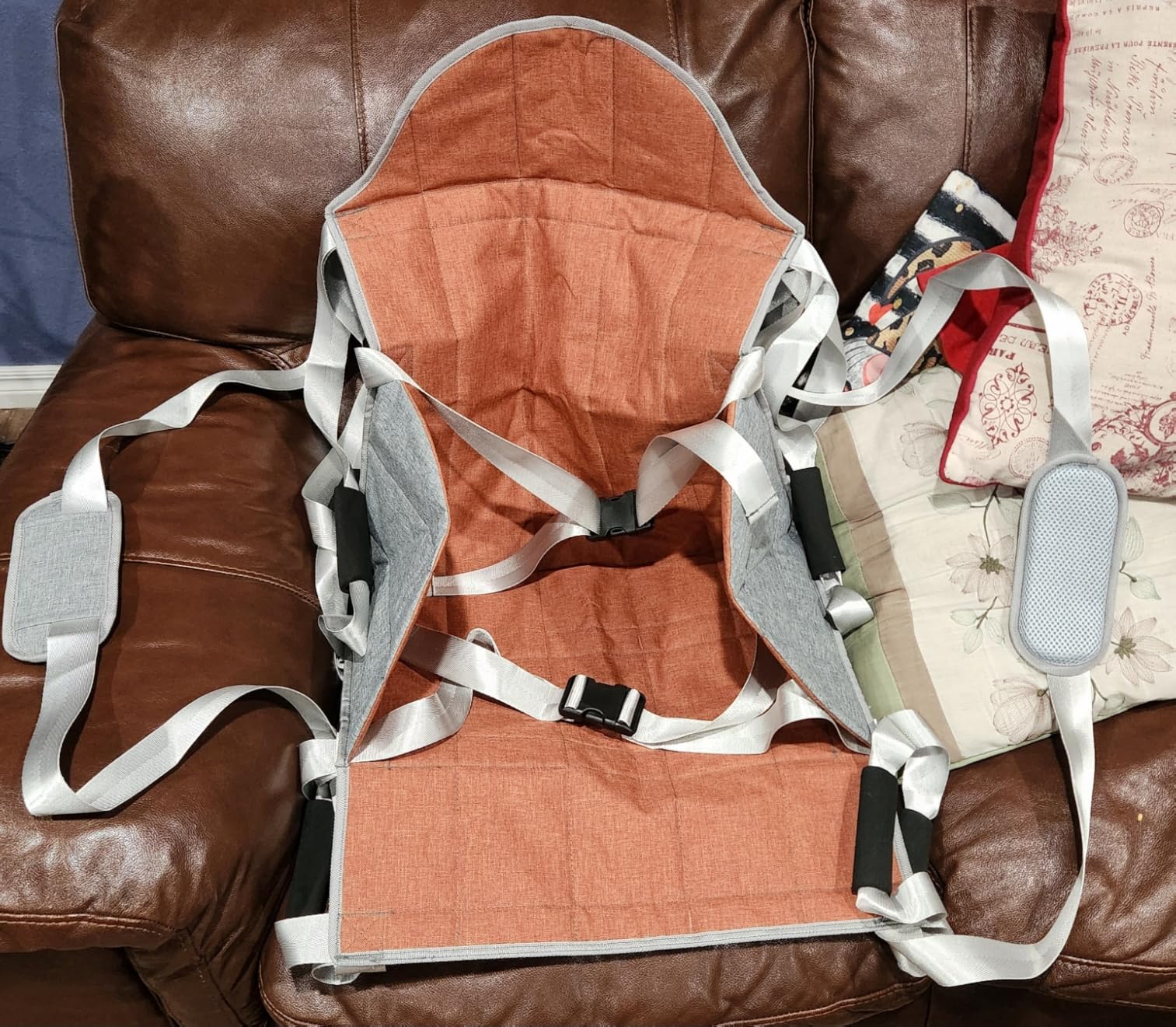 Patient Lift Transfer Belt for Wheelchair to Car/Bed, Emergency Evacuation Chair Stair Lift Assist pad, Portable Home Slide Board Sling Seat Cushion for Transferring Elderly and Disabled People customer photo 1