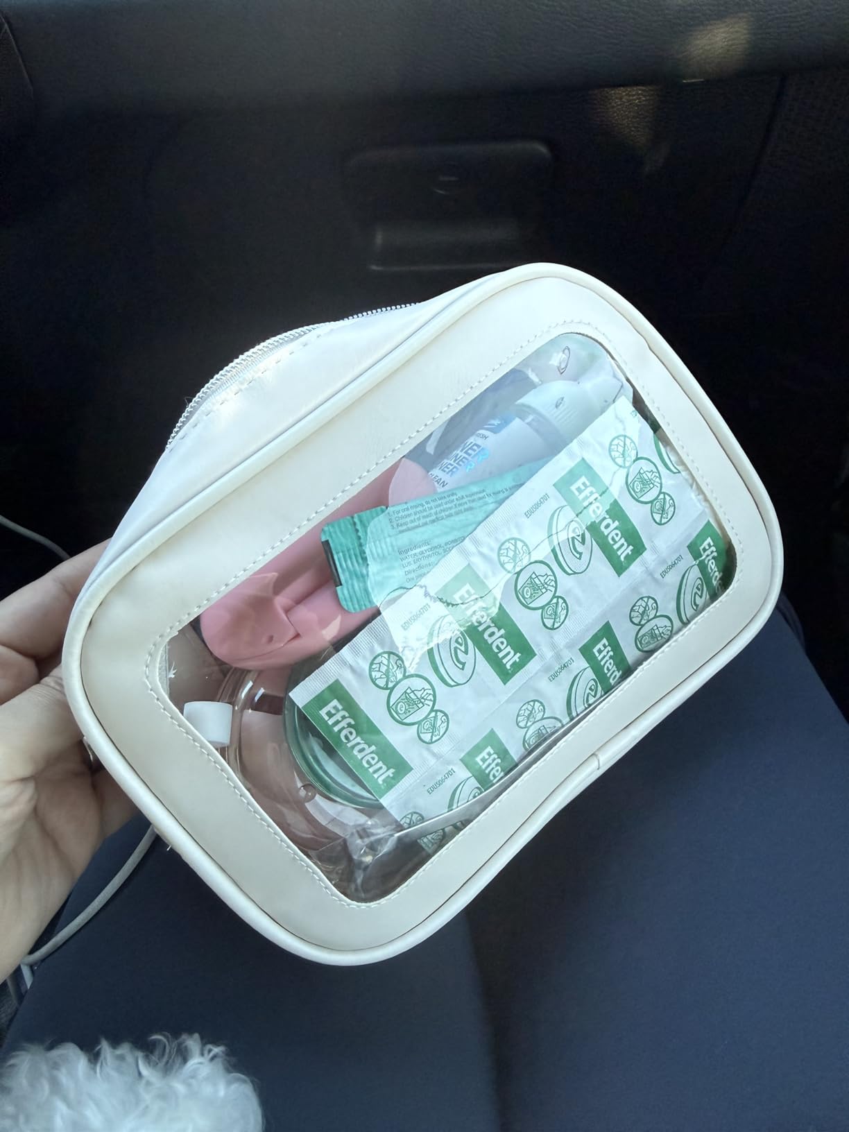 YOPCDJ 5PCS Diaper Bag Organizer Pouch Set, TSA Approved Toiletry Bag, Clear Waterproof TPU Makeup Bag Set Travel Organizer Bags for Women and Kids customer photo 1