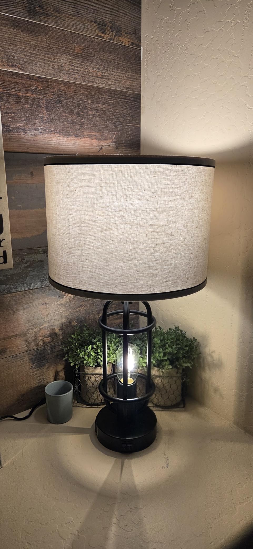 Reaketon Black Table Lamps for Living Room Set of 2, 22.3
