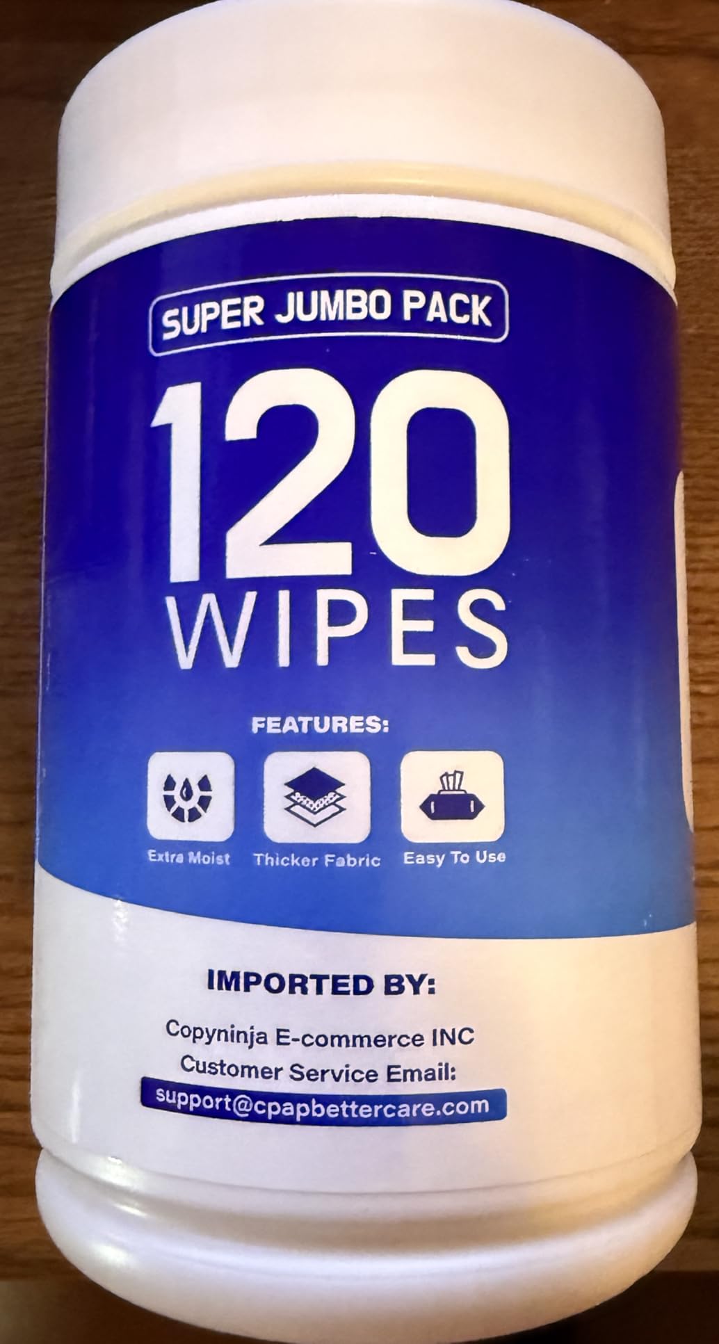 CPAP Mask Wipes, 240 Count (2-120 Canisters) Jumbo Pack, Unscented, Extra Large & Moist, Alcohol Free customer photo 1