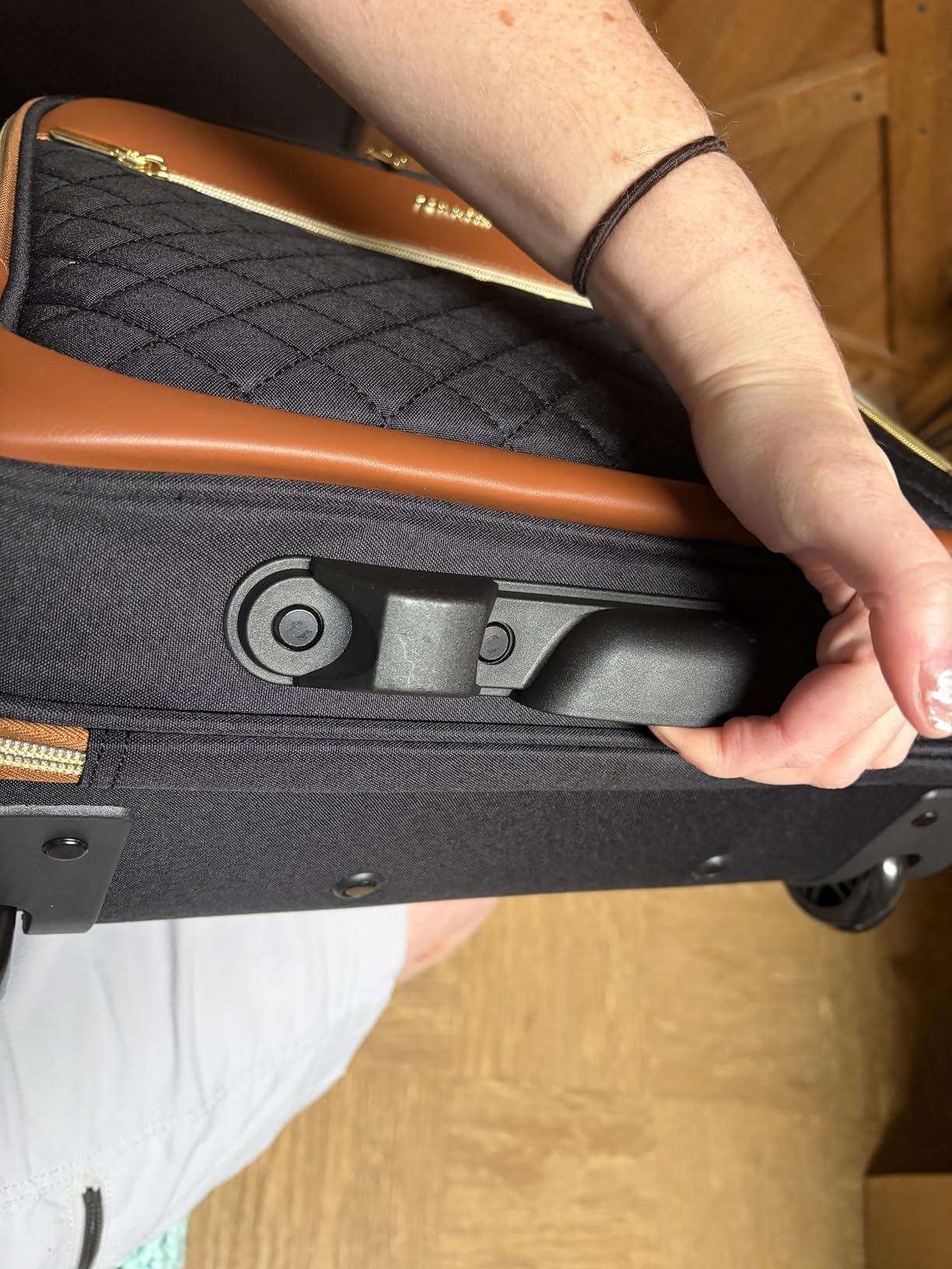 LOVEVOOK Rolling Laptop Bag for Women, Underseat Carry On Bag with Wheels | Fits 17.3 Inch Laptop, 30L Capacity, Silent Wheels, Rolling Briefcase, Carry On Luggage, Personal Item for Work Travel customer photo 2