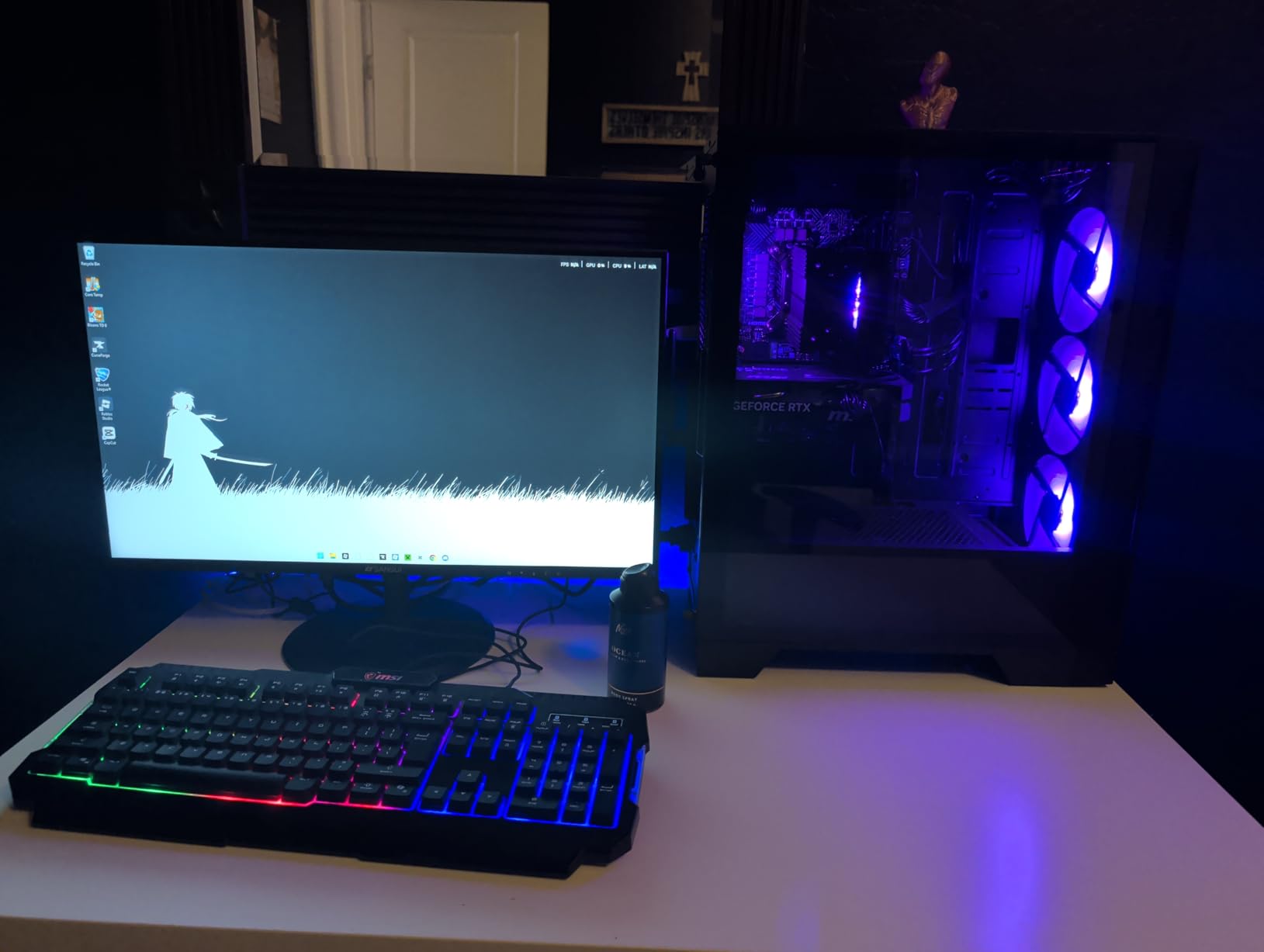 MSI Codex R2 Gaming Desktop: Intel Core i5-14400F, Geforce RTX 5060, 16GB DDR5, 1TB m.2 NVMe SSD, 80+ Gold PSU, WiFi 6E, ARGB Fan Air Cooling, Windows 11 Home: A14NVL5-454US customer photo 2