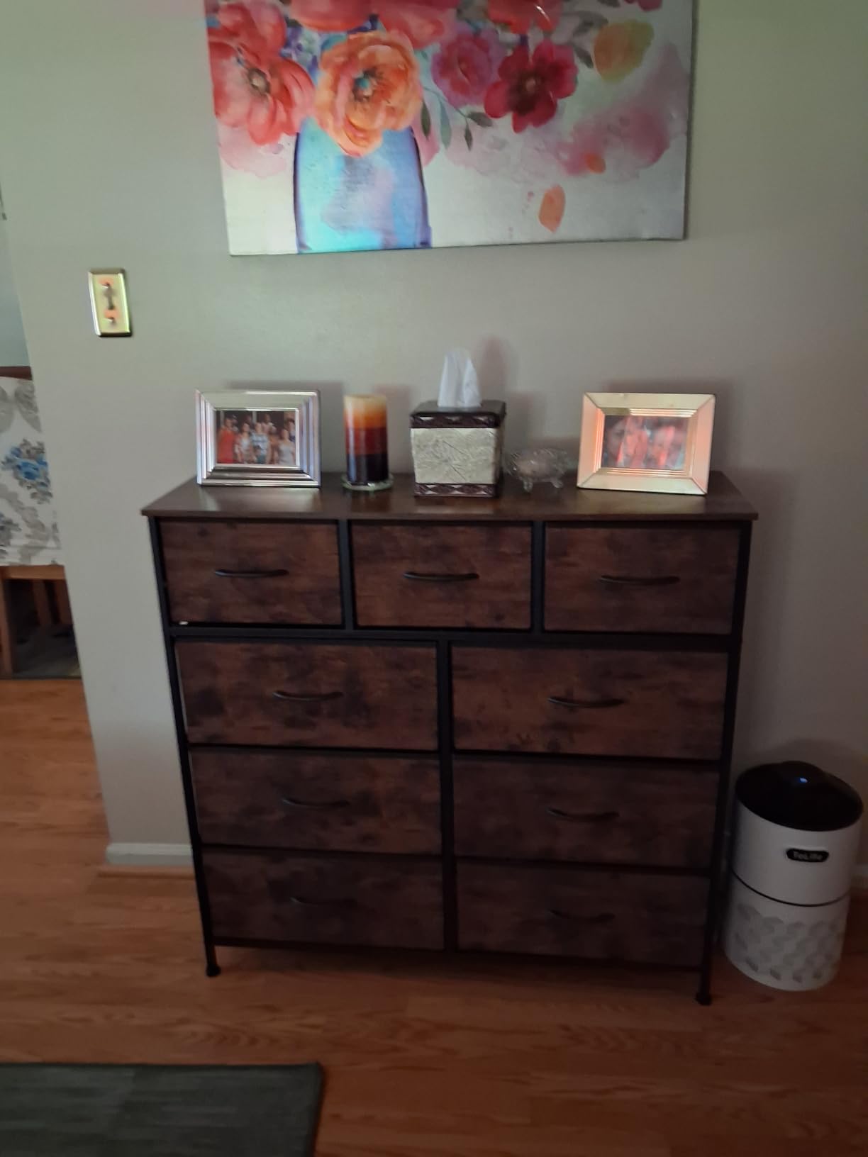 SONGMICS BELLAH Collection - Dresser for Bedroom, Chest of Drawers, Storage Organizer Unit, Closet, Entryway, Steel, 5 Drawers, Modern, Ink Black and Ebony Black ULGS322B01S customer photo 1