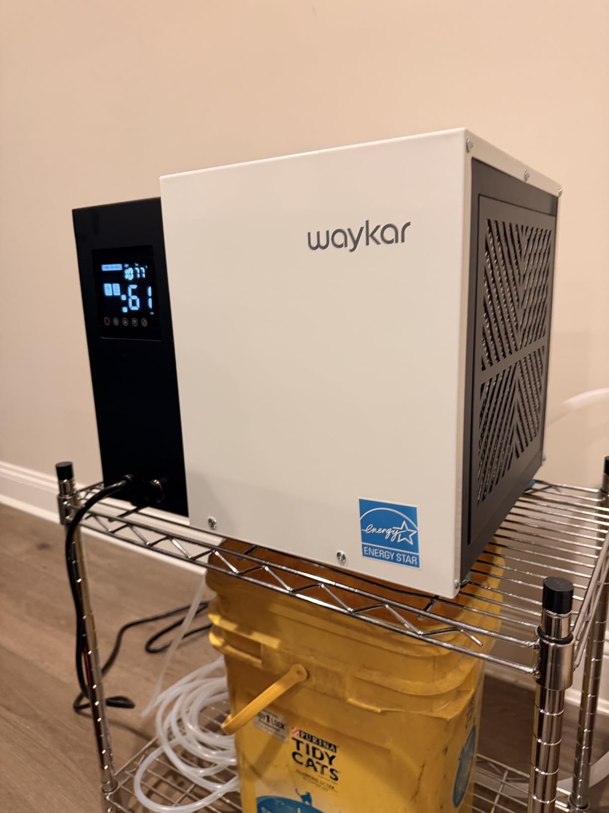 Waykar 70 Pint Energy Star Crawl Space Dehumidifier with Pump & Drain Hose for Basements, Commercial & Water Damage Spaces up to 5000 Sq. Ft., Compact, Strong Dehumidification, 5-Year Quality Coverage customer photo 2