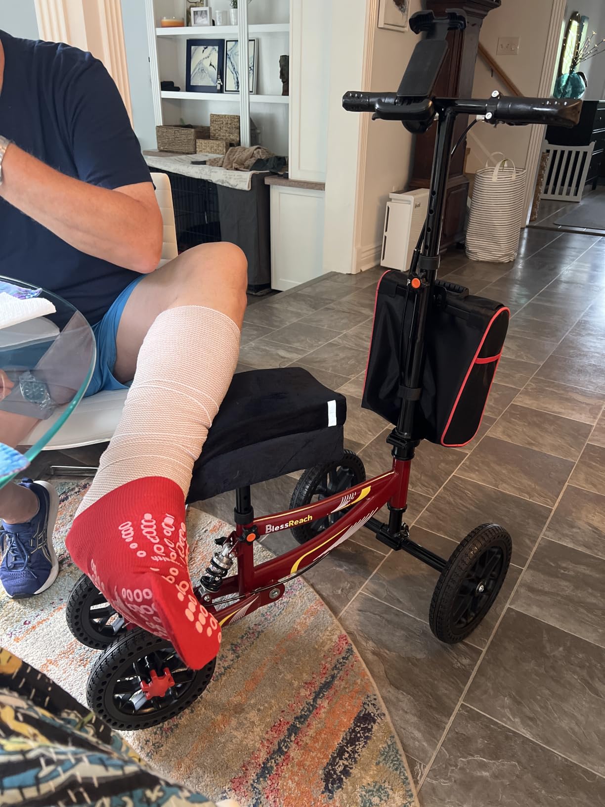 BlessReach All Terrain Knee Scooter for Adults Foot Injuries,11