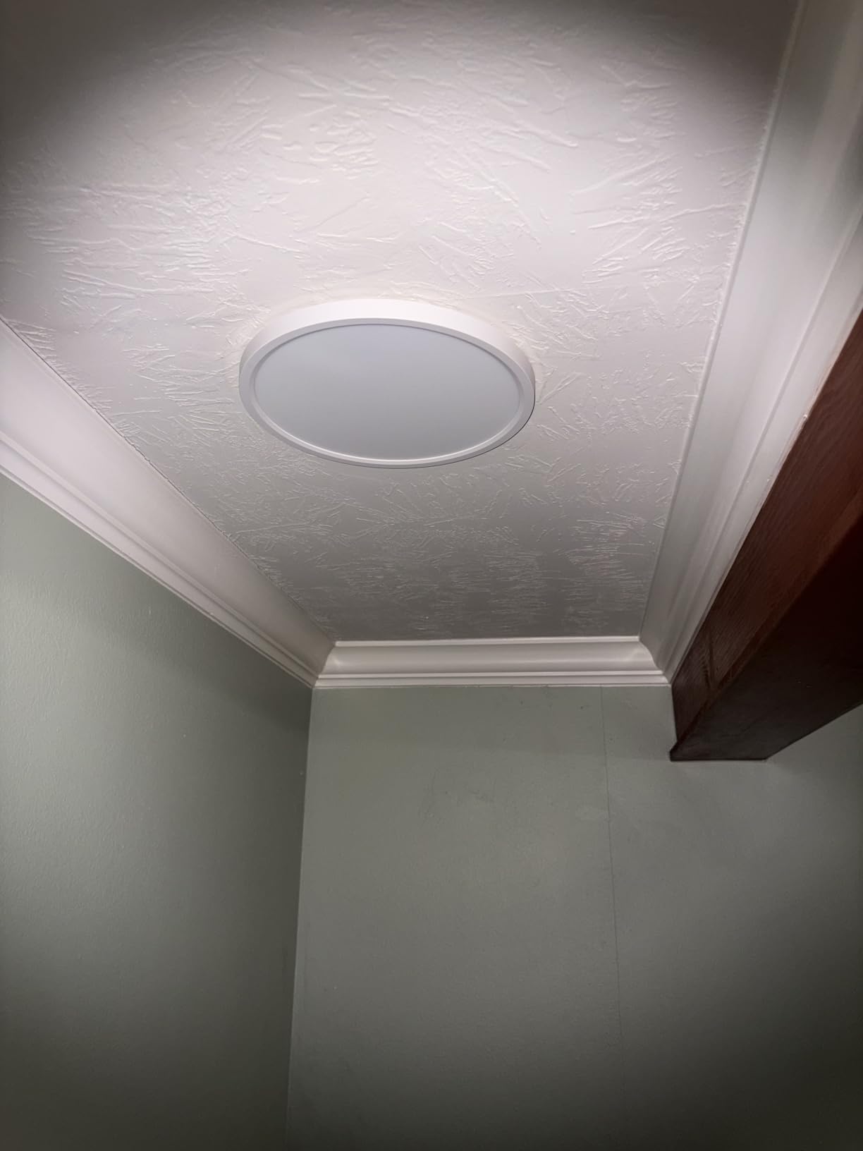 2 Pack 12Inch LED Flush Mount Ceiling Light 5 Color Temperatures | 3000K/3500K/4000K/5000K/6500K 24W Black LED Ceiling Light Fixture for Bathroom Closet Kitchen Bedroom Hallway Porch Garage Pantry customer photo 1