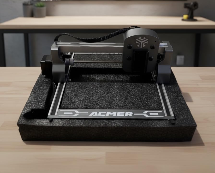 ACMER S1 Laser Engraver, 3500mW Laser Engraver Machine Higher Accuracy Lazer Cutter and Engraving Machine with Working Area 130x130mm,0.04mm Laser Spot Engraving Machines & Tools customer photo 1