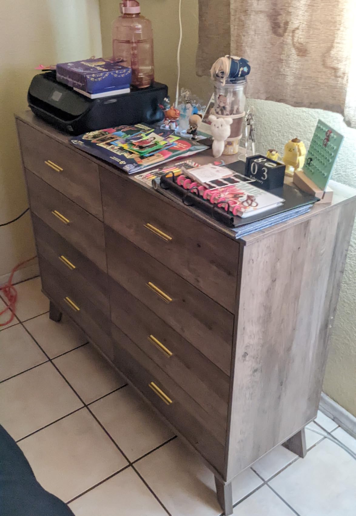 BORNOON Dresser for Bedroom with 6-Drawer, 47.2